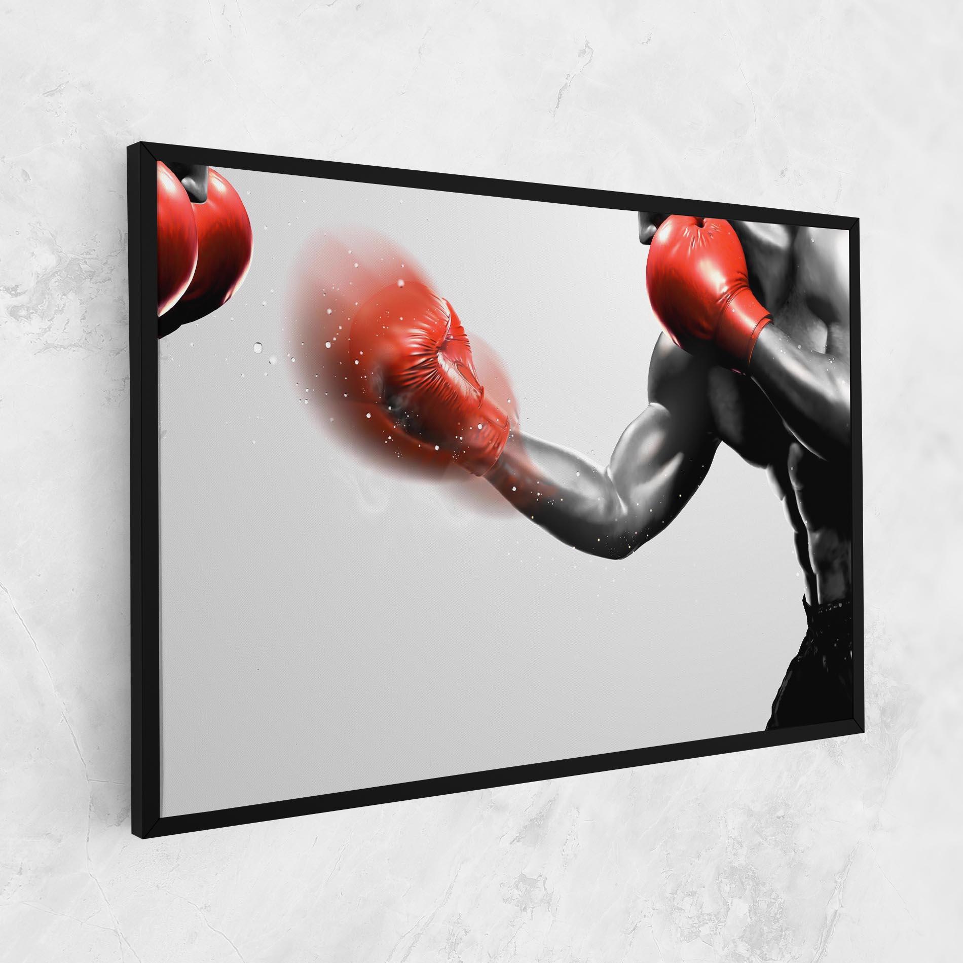 Vászonkép Red Smoke Box mockup 1