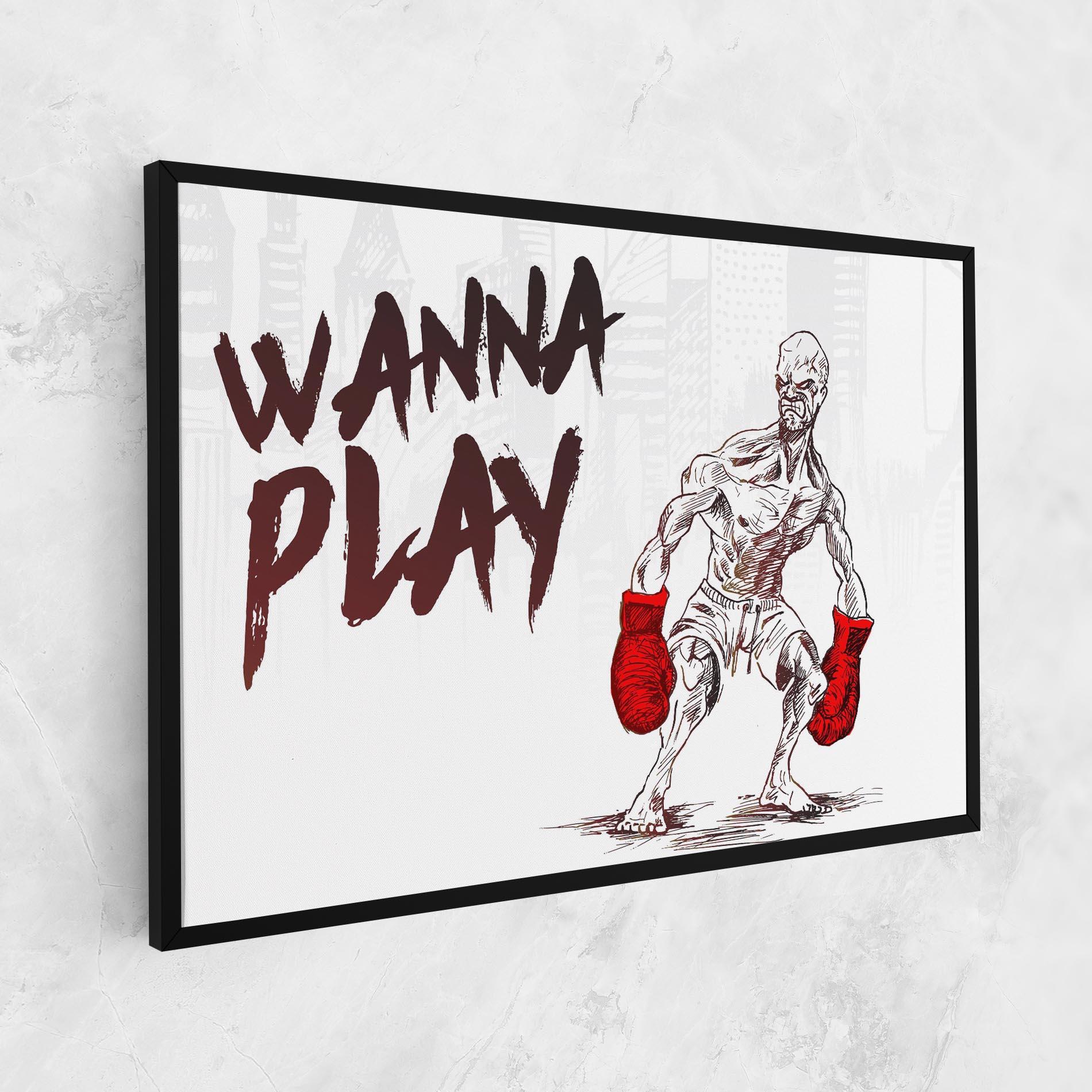 Vászonkép Wanna Play Box mockup 1
