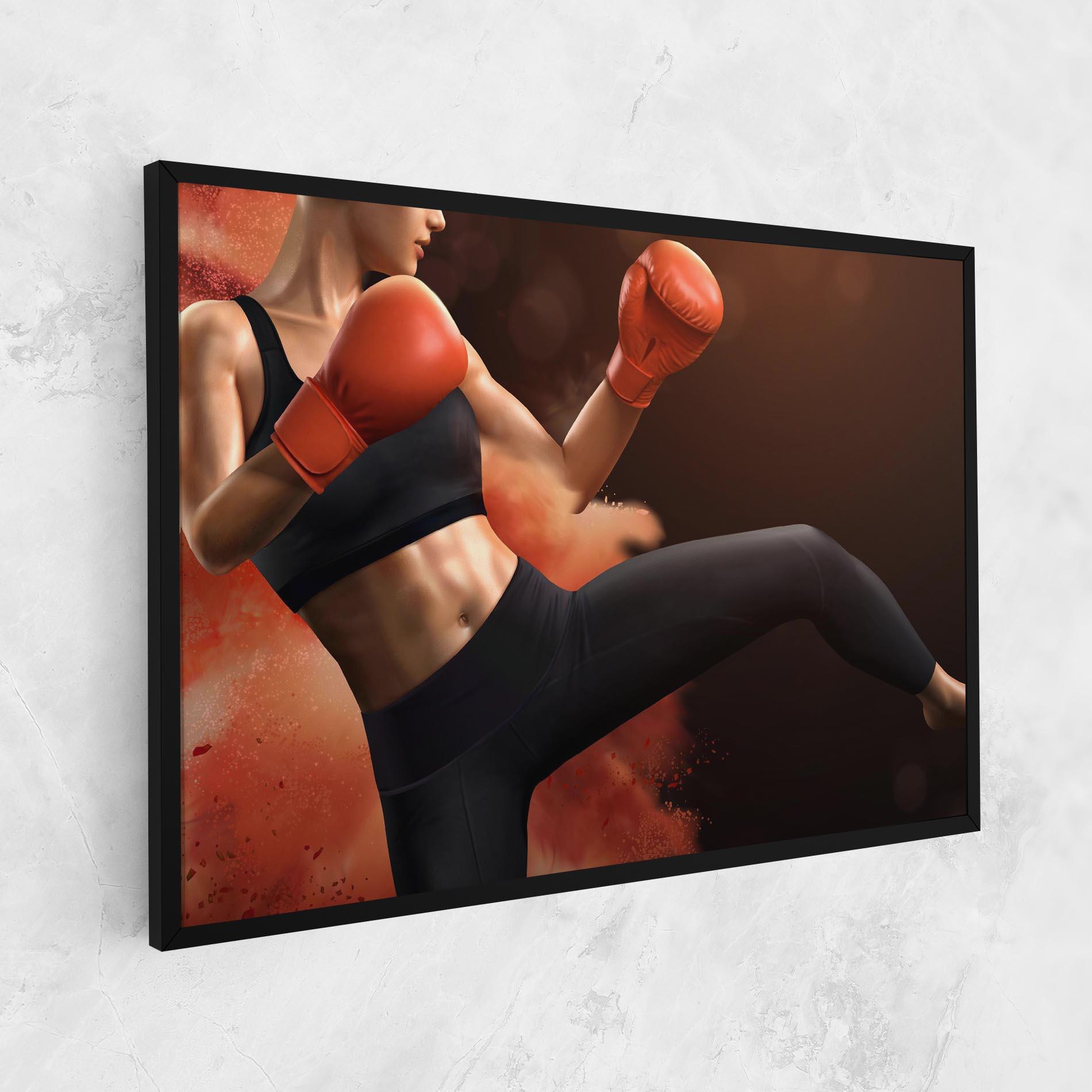 Vászonkép Woman Box mockup 1