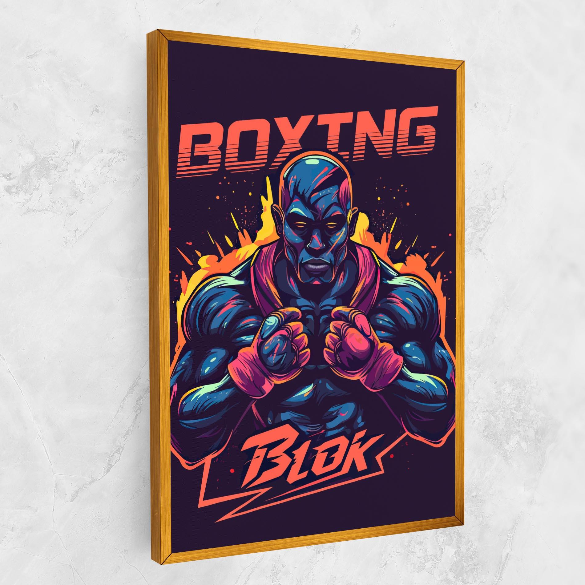 Vászonkép Boxing Blok mockup 1
