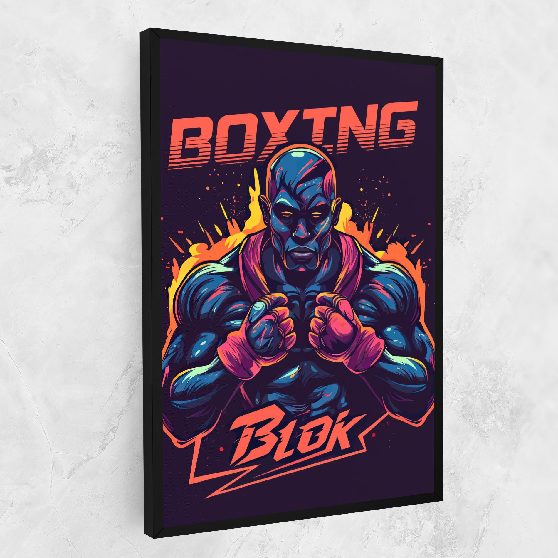 Vászonkép Boxing Blok mockup 1