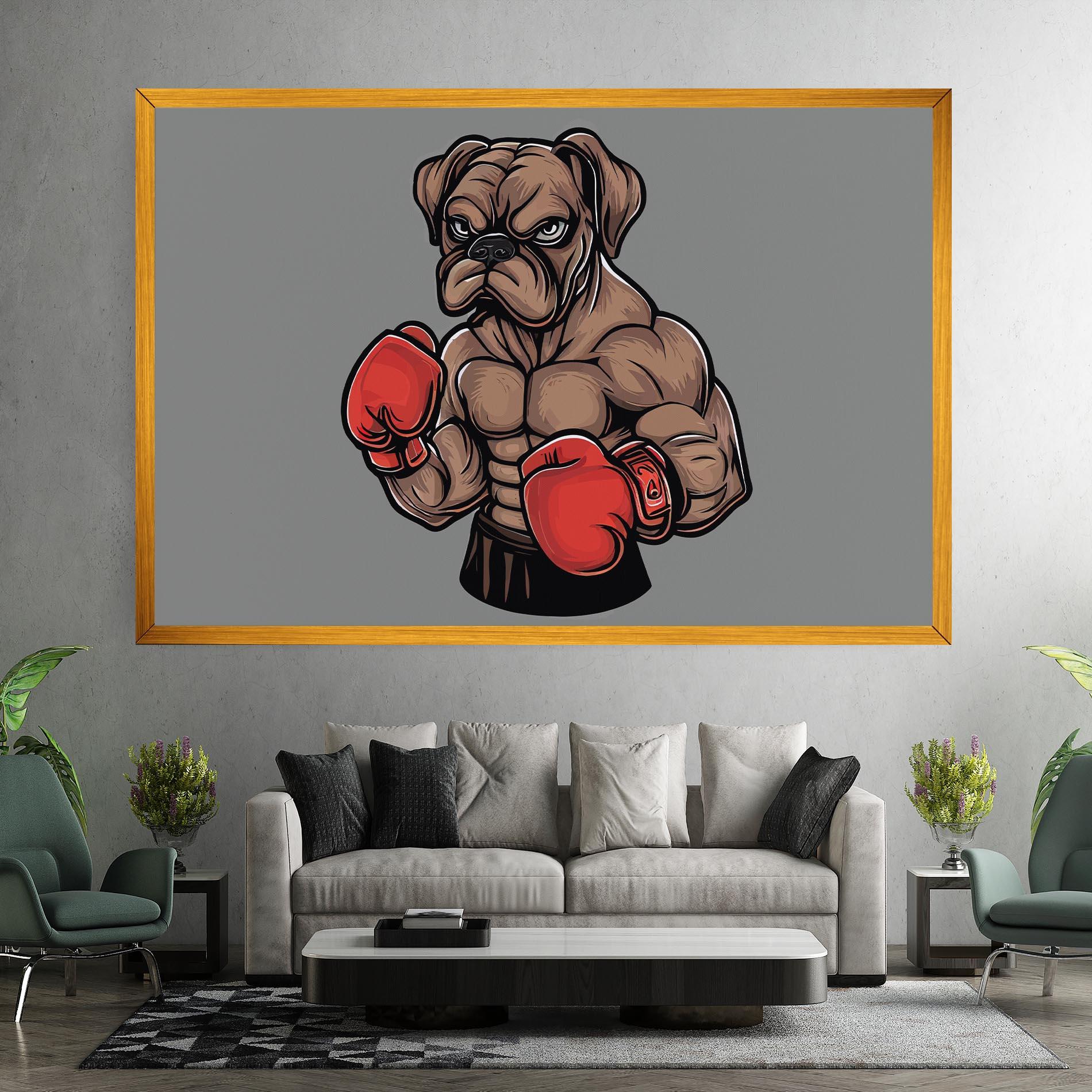 Vászonkép Boxer Dog mockup 7