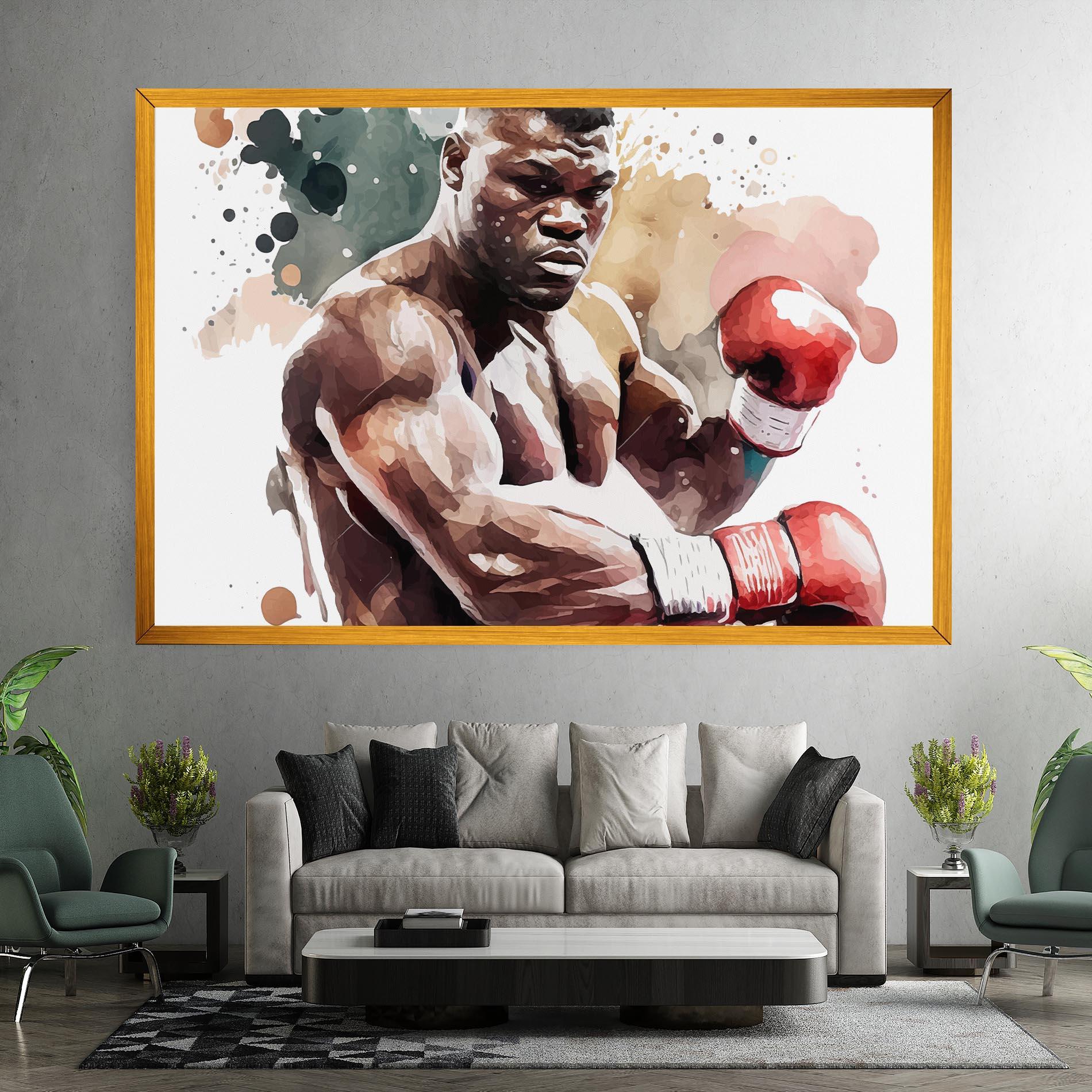 Vászonkép Boxing Cream Green mockup 7