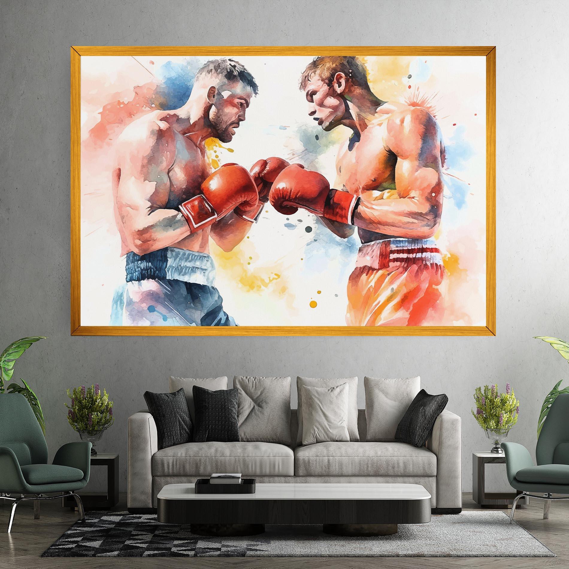 Vászonkép Boxing Match Art mockup 7