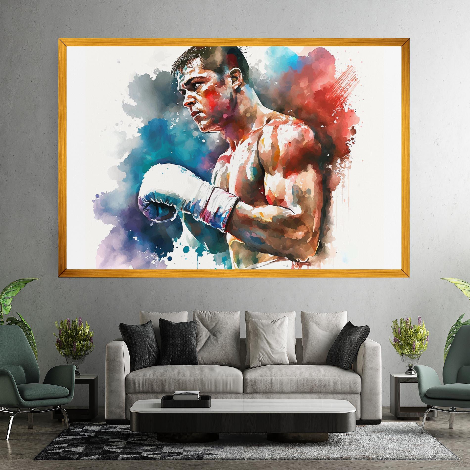 Vászonkép Boxing Red Blue mockup 7