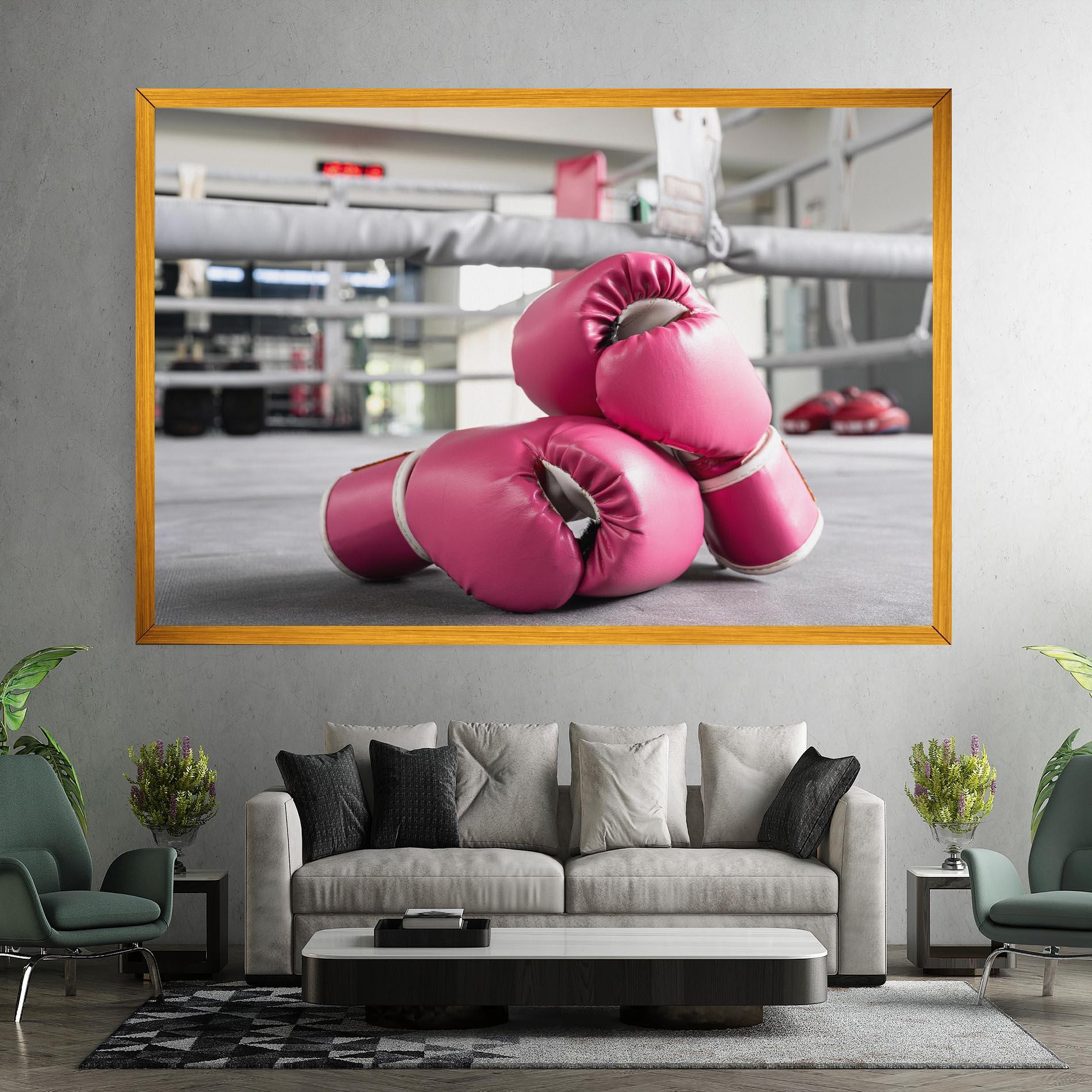Vászonkép Pink Boxing Gloves mockup 7
