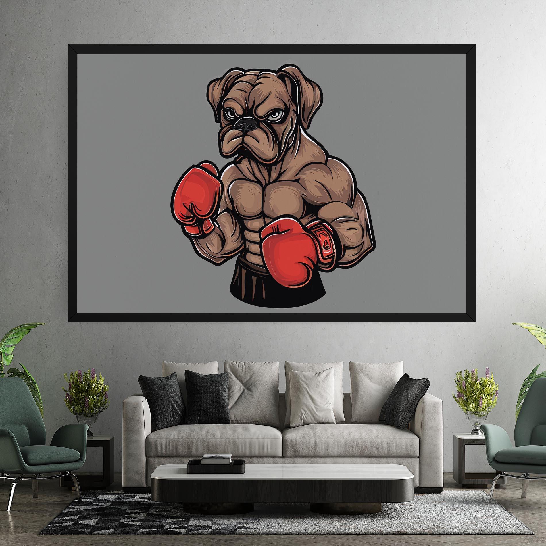 Vászonkép Boxer Dog mockup 7