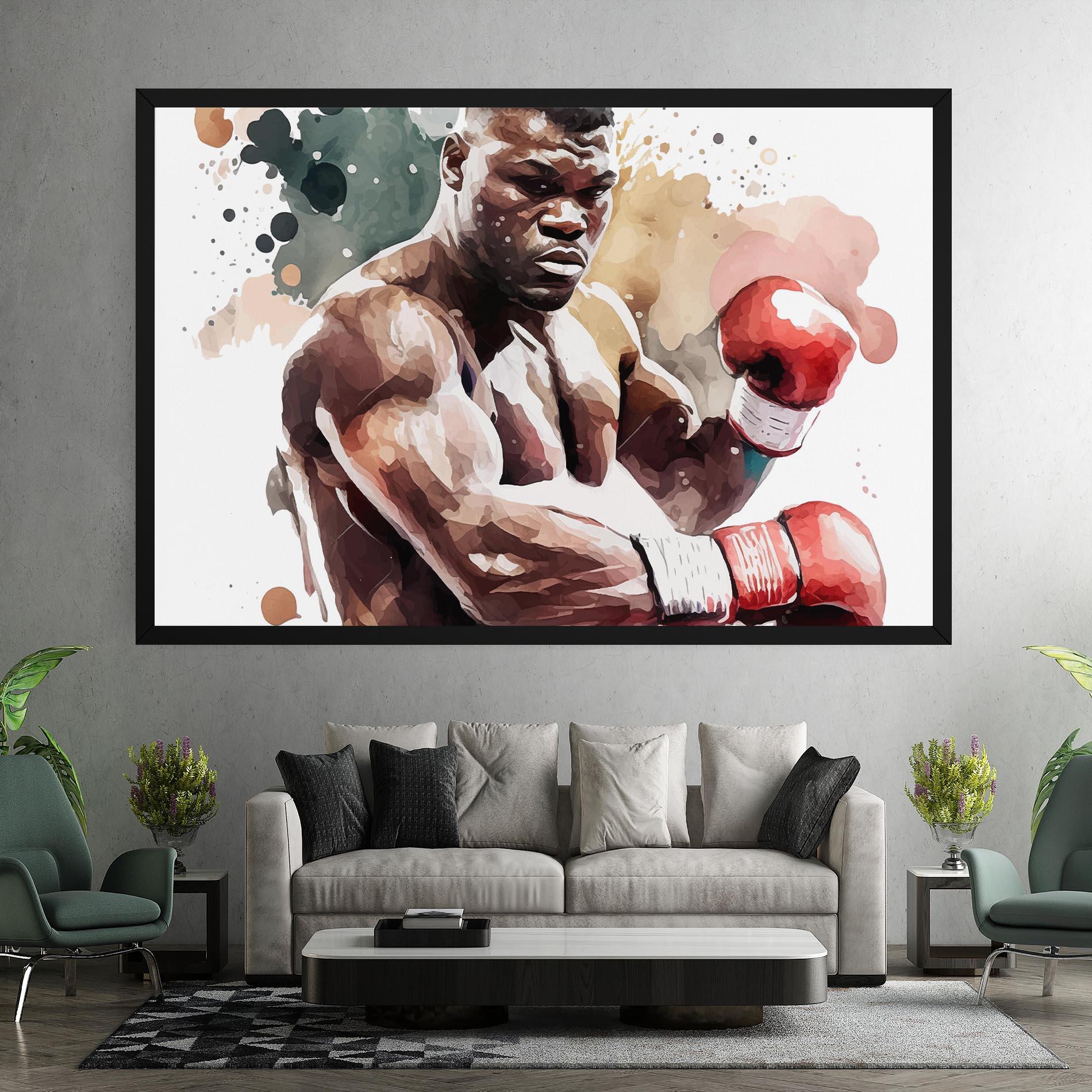 Vászonkép Boxing Cream Green mockup 7
