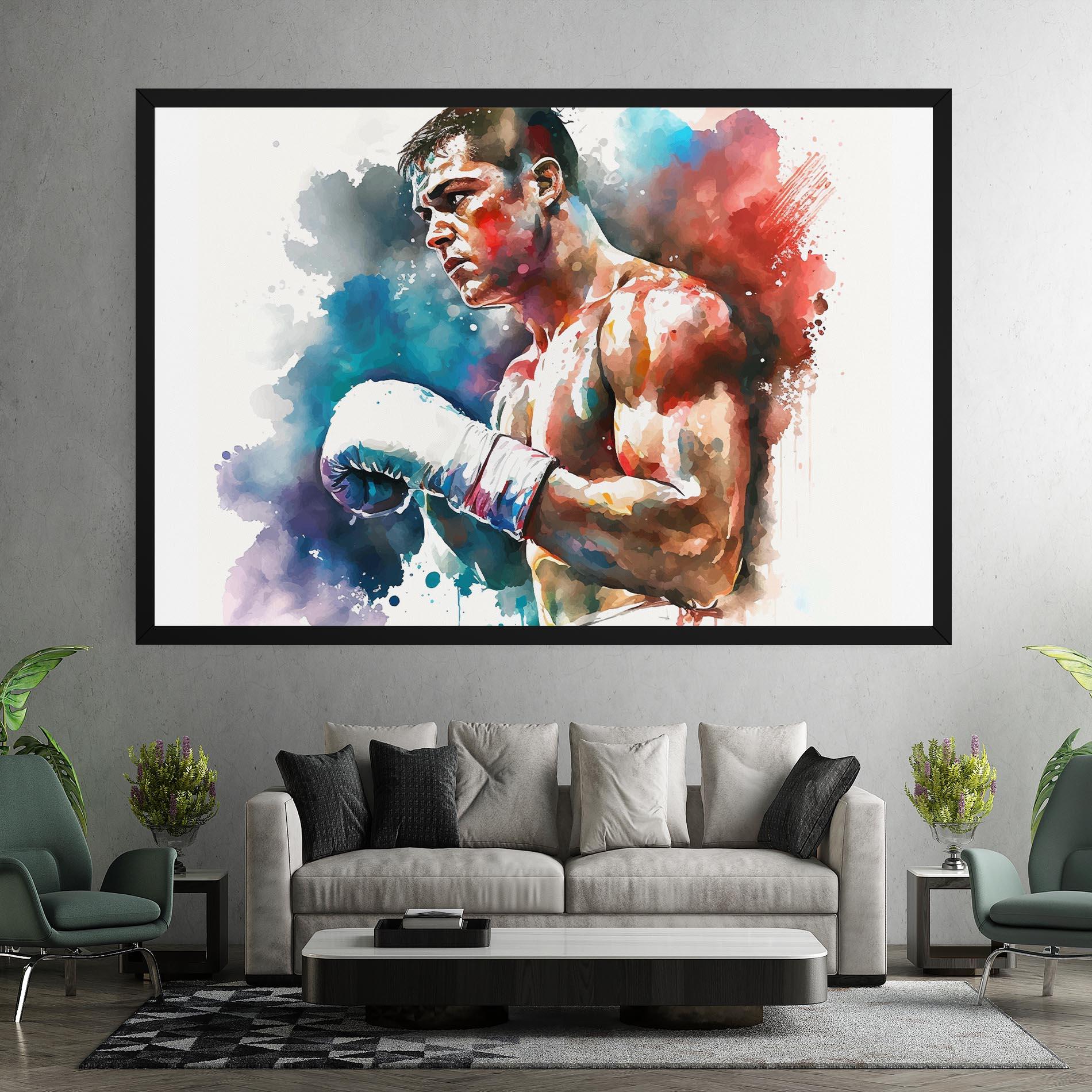 Vászonkép Boxing Red Blue mockup 7