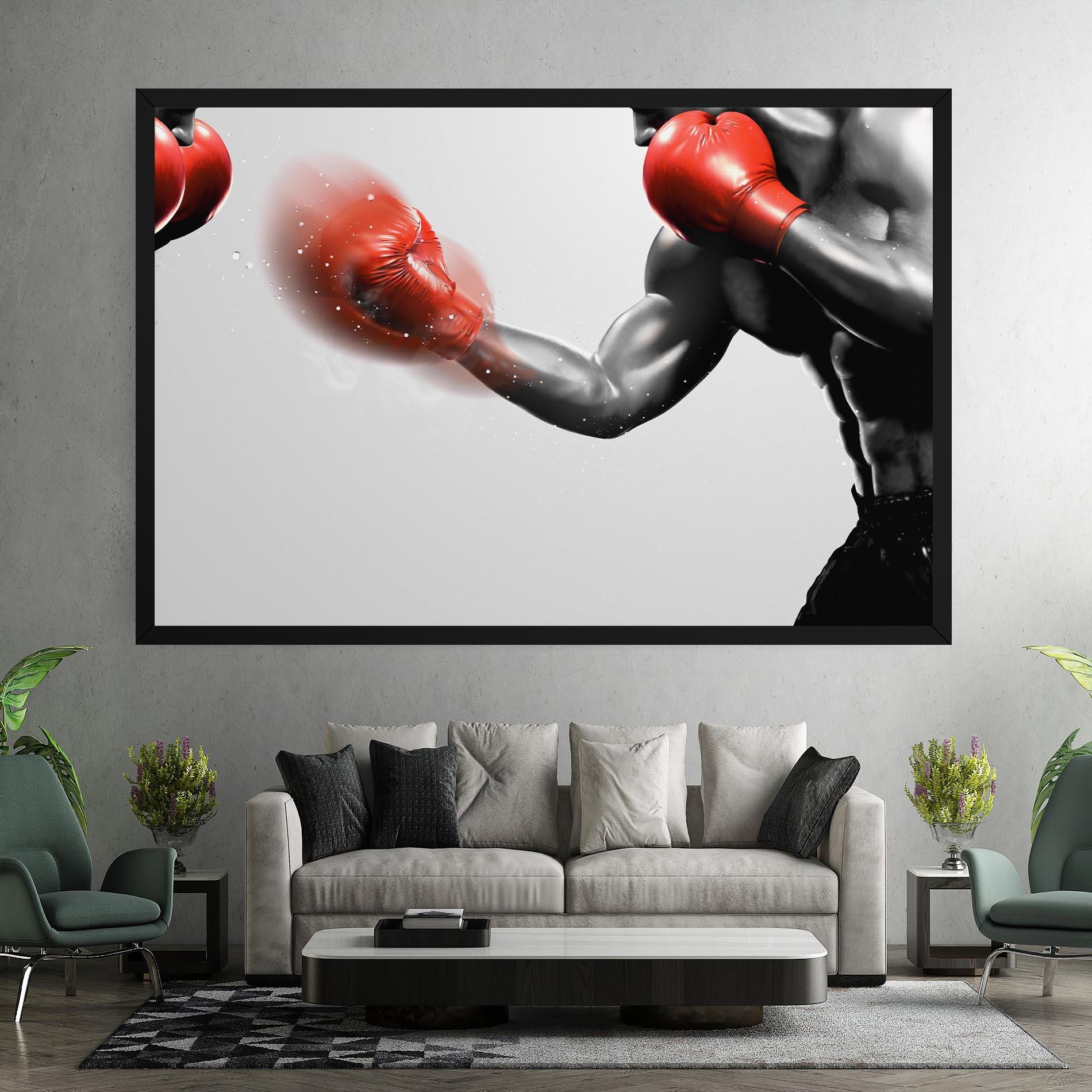 Vászonkép Red Smoke Box mockup 7