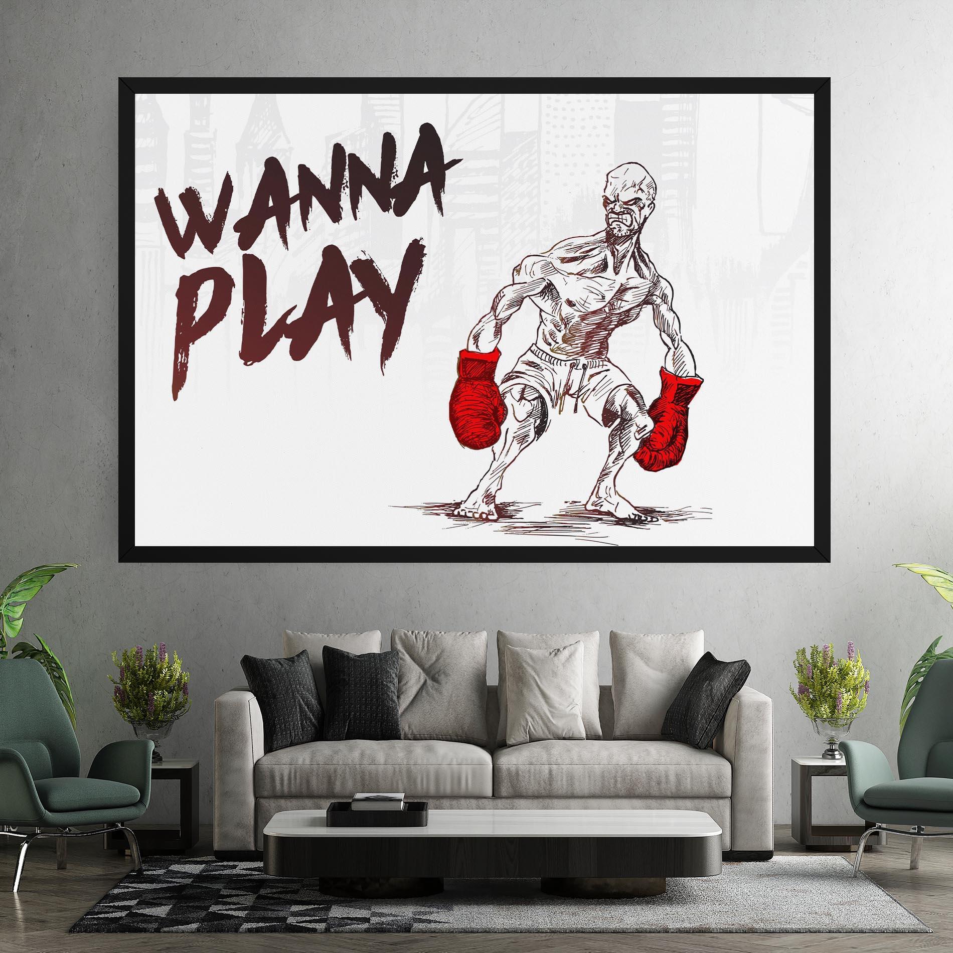 Vászonkép Wanna Play Box mockup 7