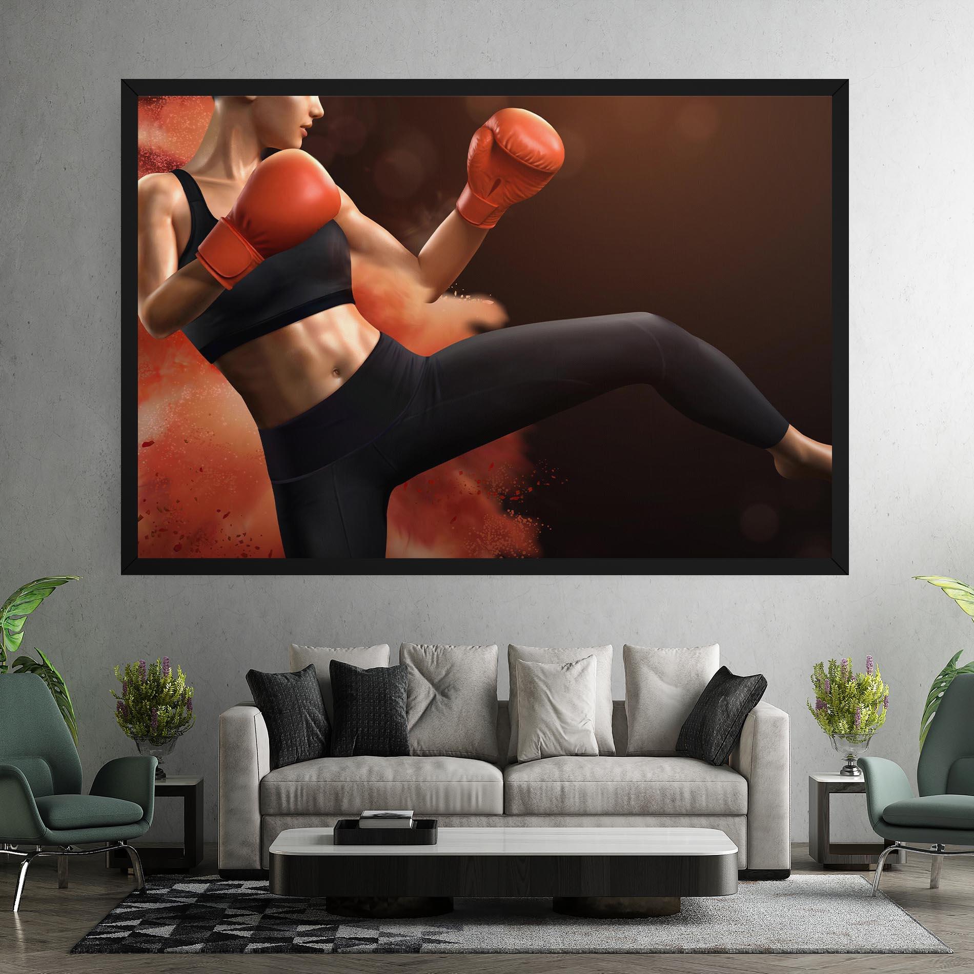 Vászonkép Woman Box mockup 7