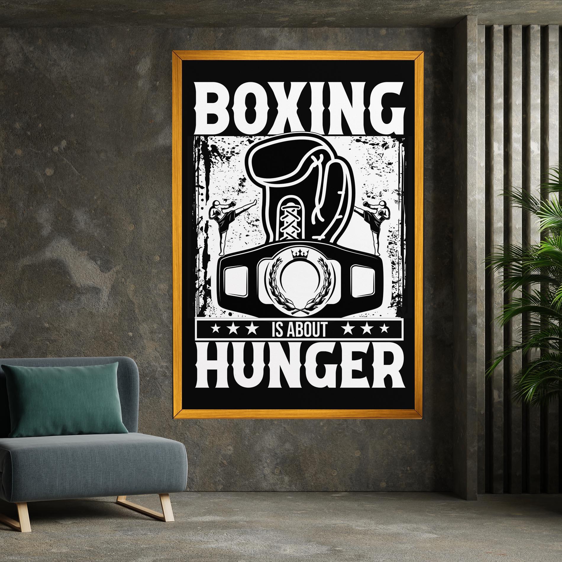 Vászonkép Boxing Hunger mockup 7