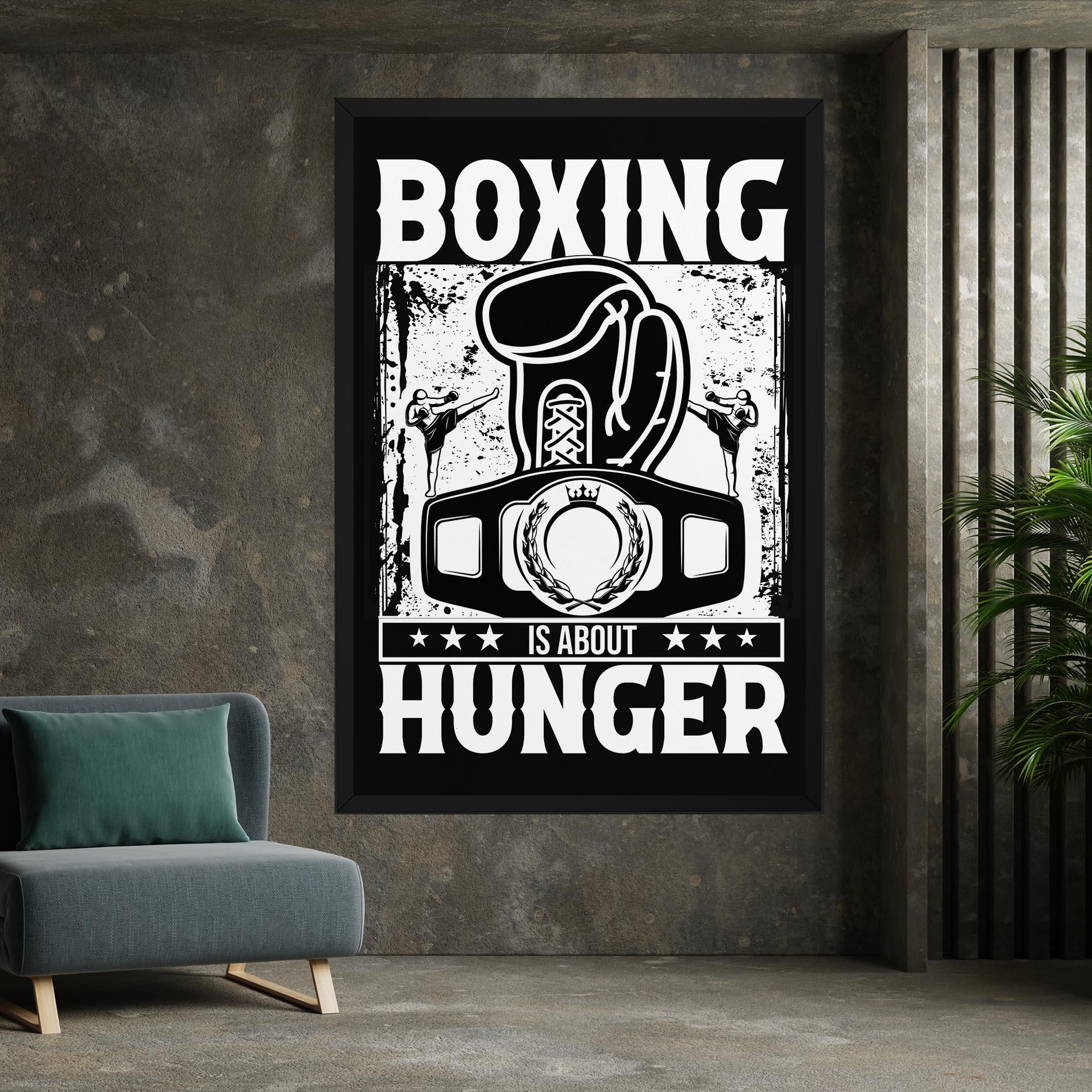 Vászonkép Boxing Hunger mockup 7