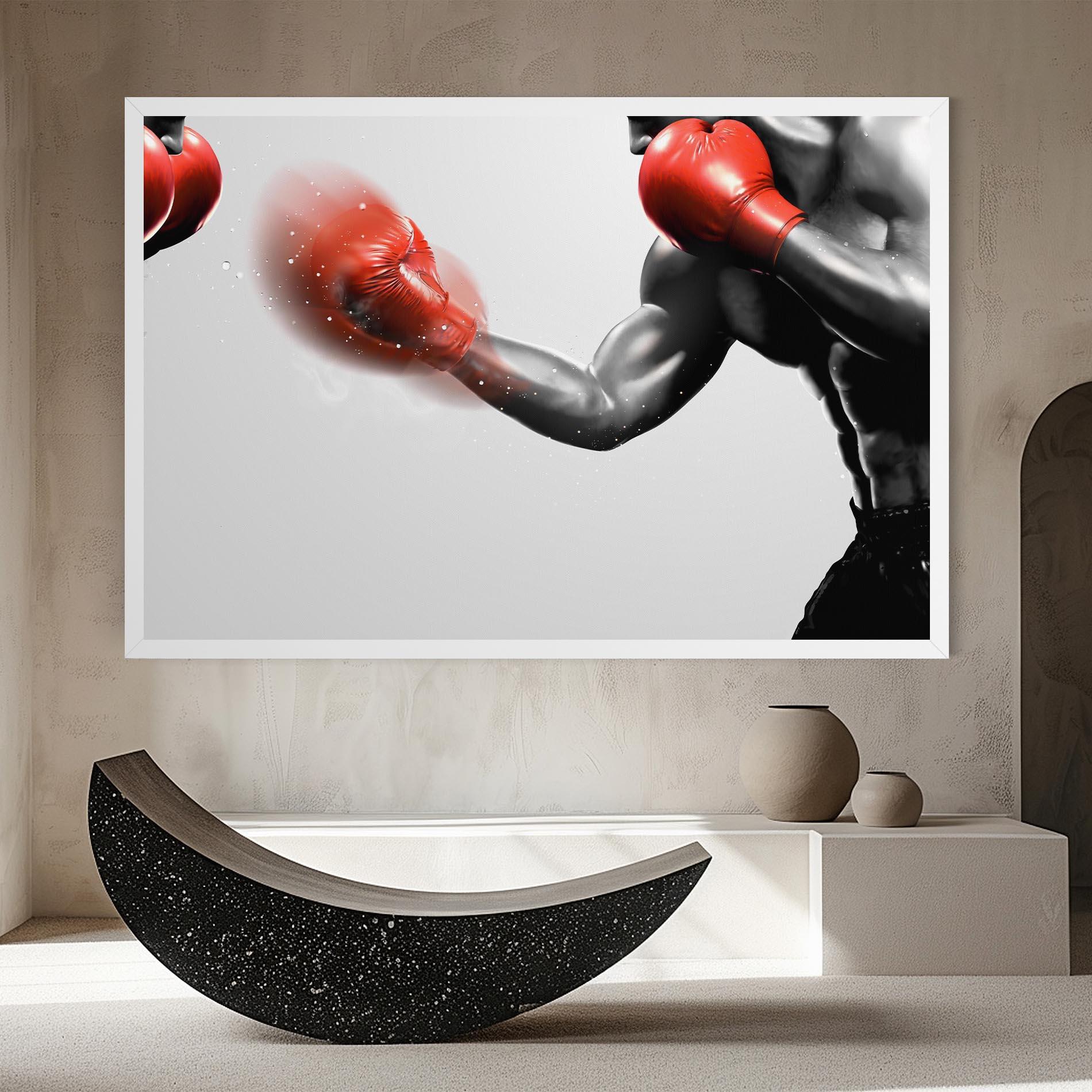 Vászonkép Red Smoke Box mockup 8