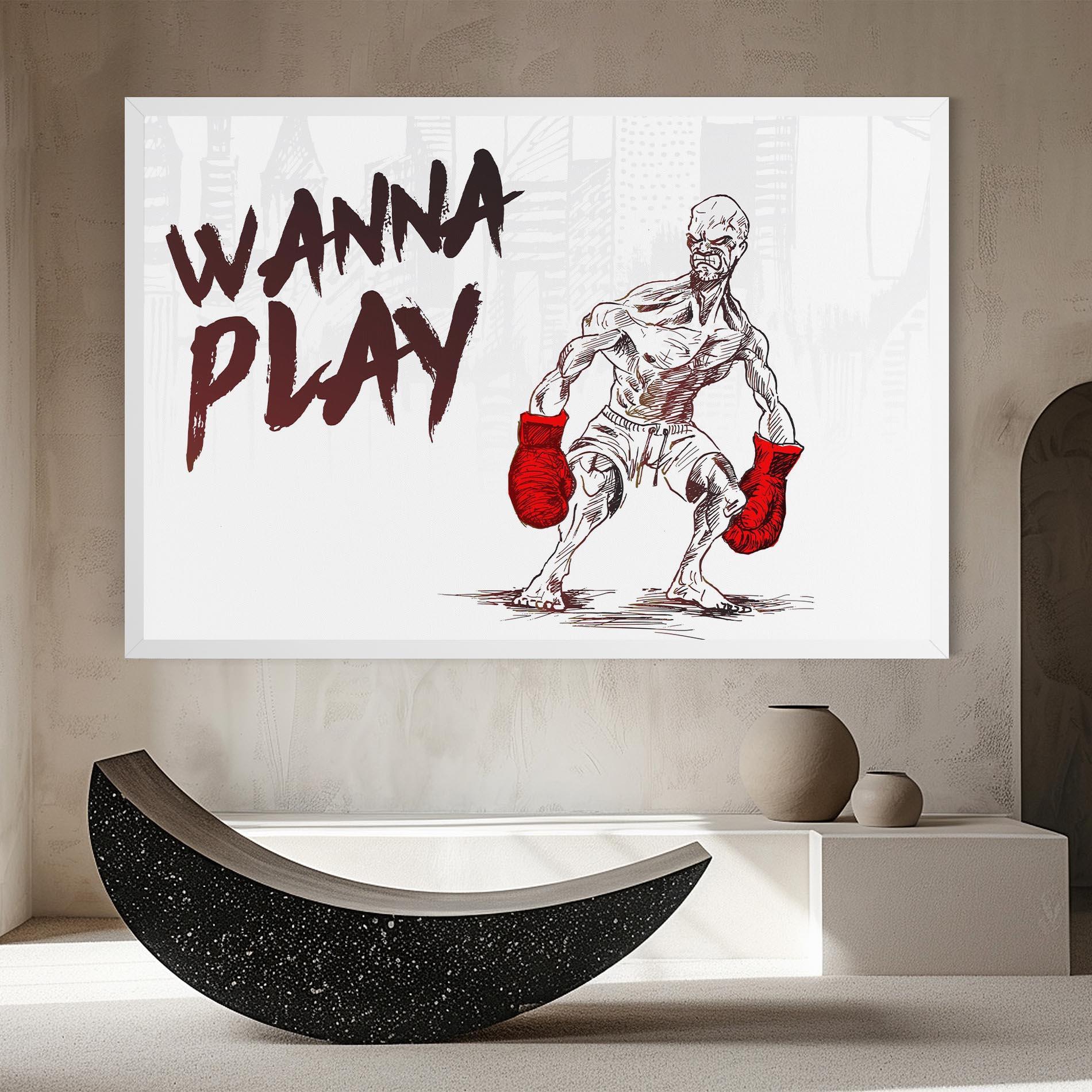 Vászonkép Wanna Play Box mockup 8