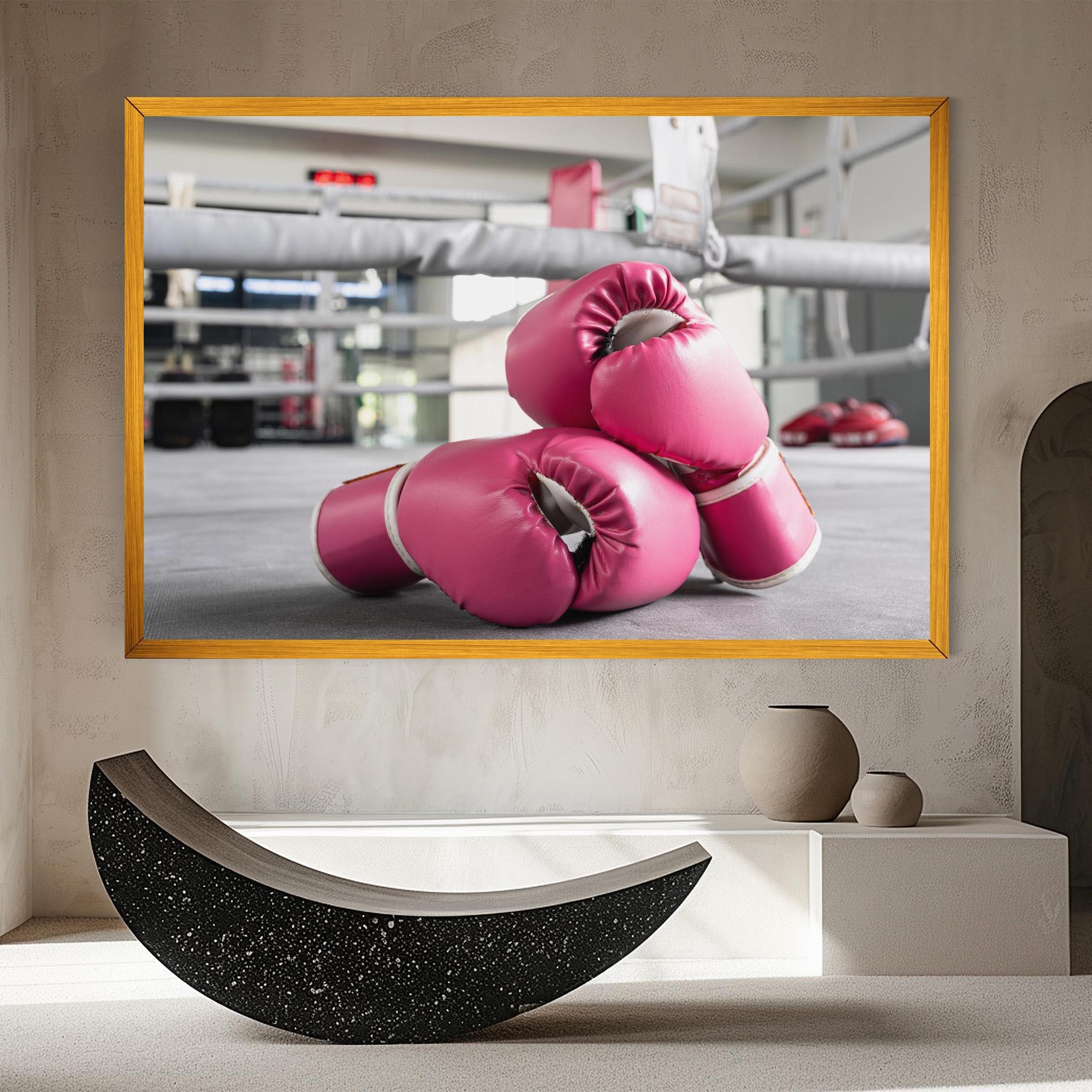 Vászonkép Pink Boxing Gloves mockup 8
