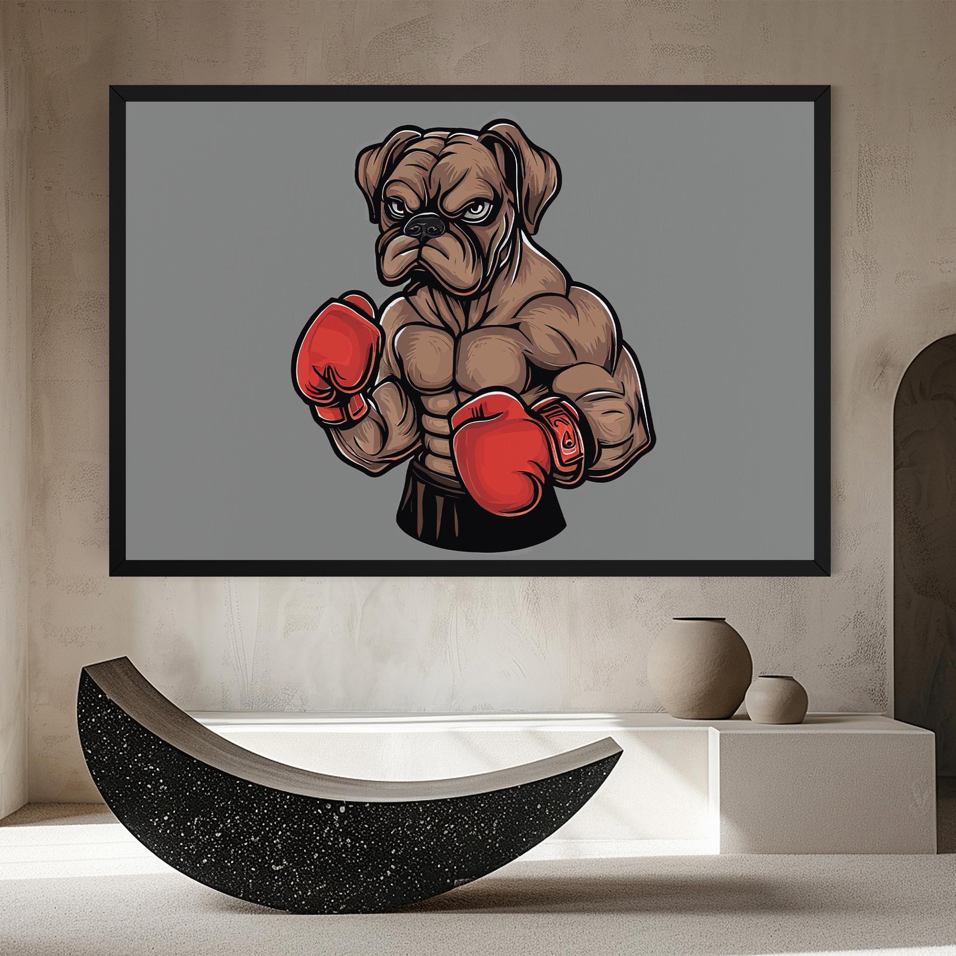 Vászonkép Boxer Dog mockup 8