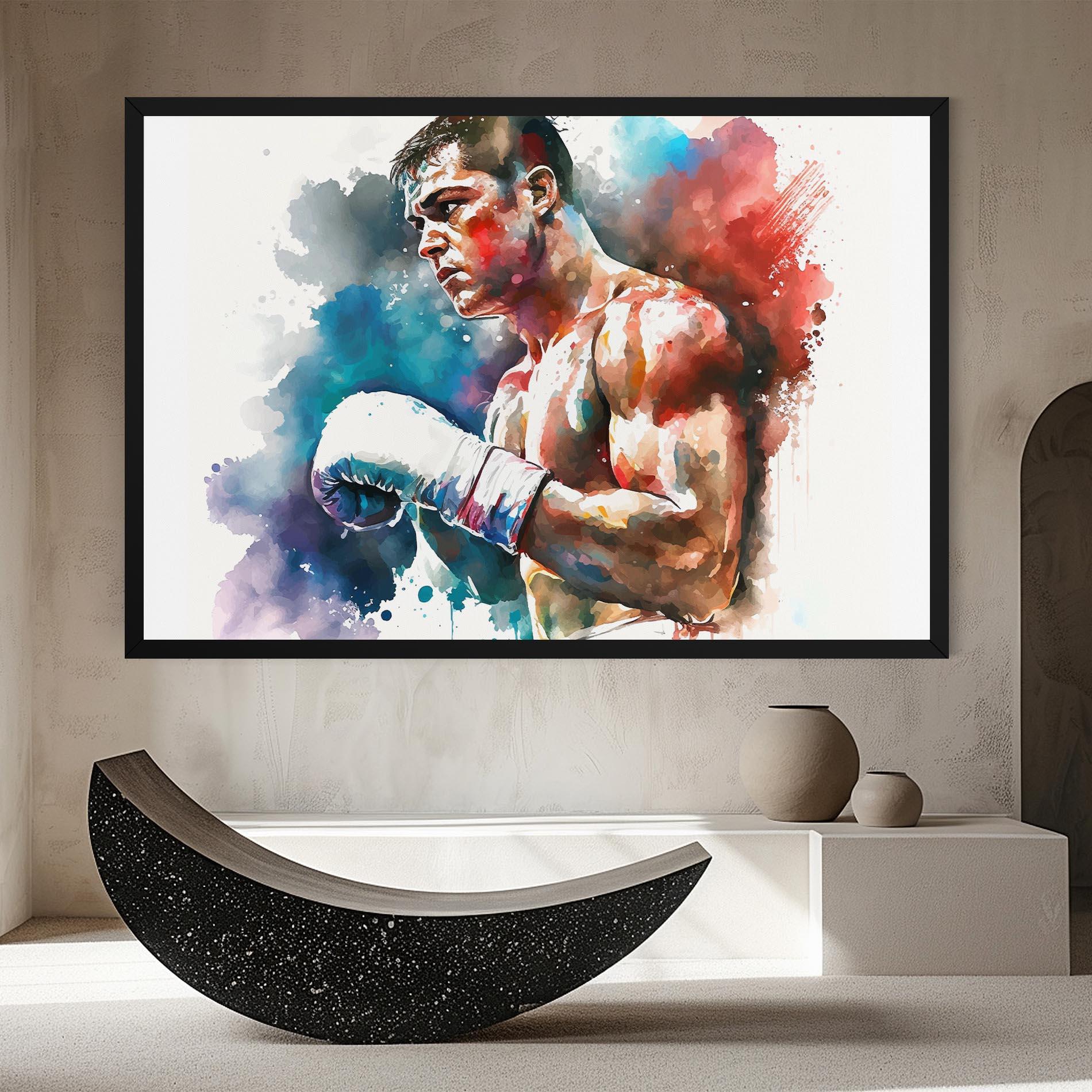 Vászonkép Boxing Red Blue mockup 8