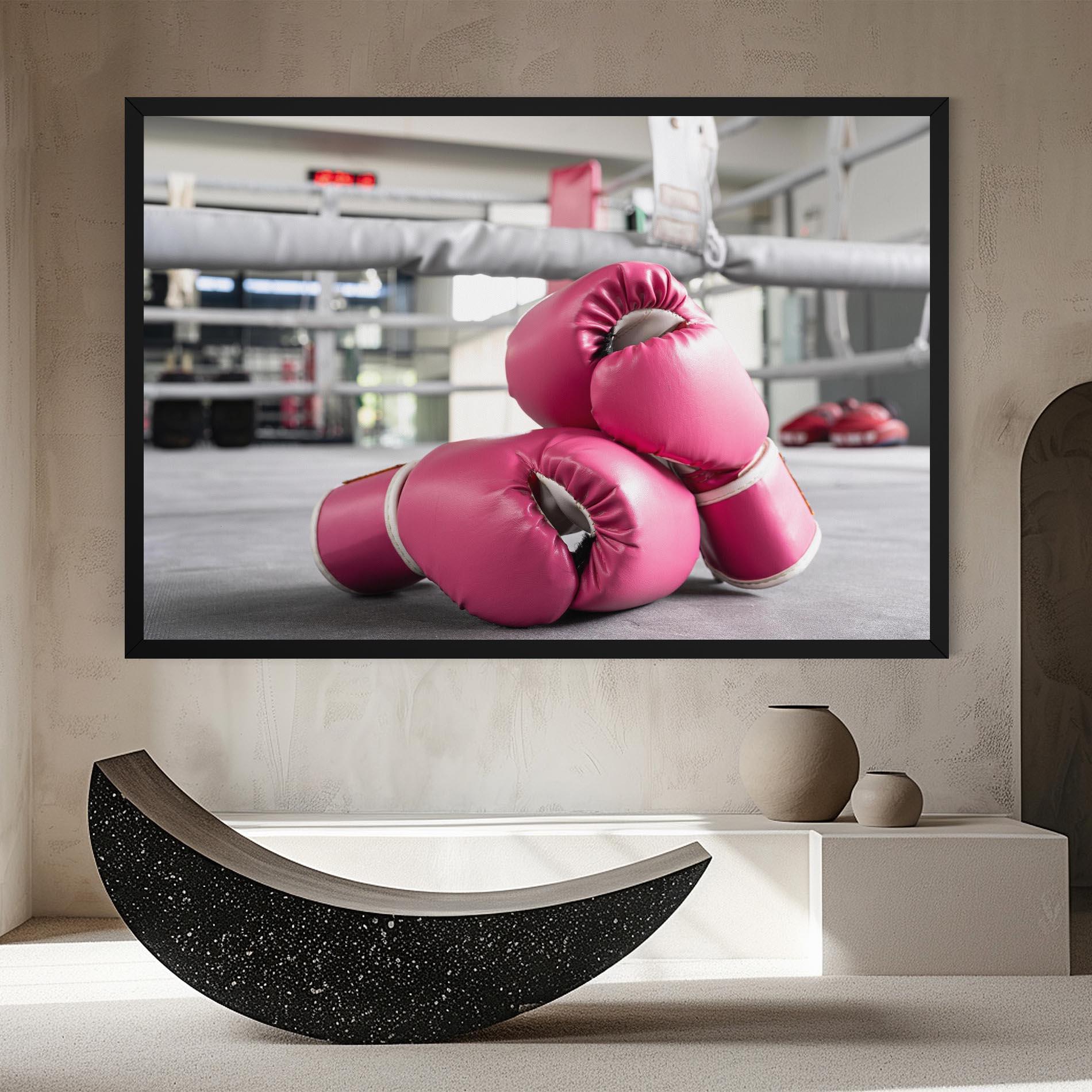 Vászonkép Pink Boxing Gloves mockup 8