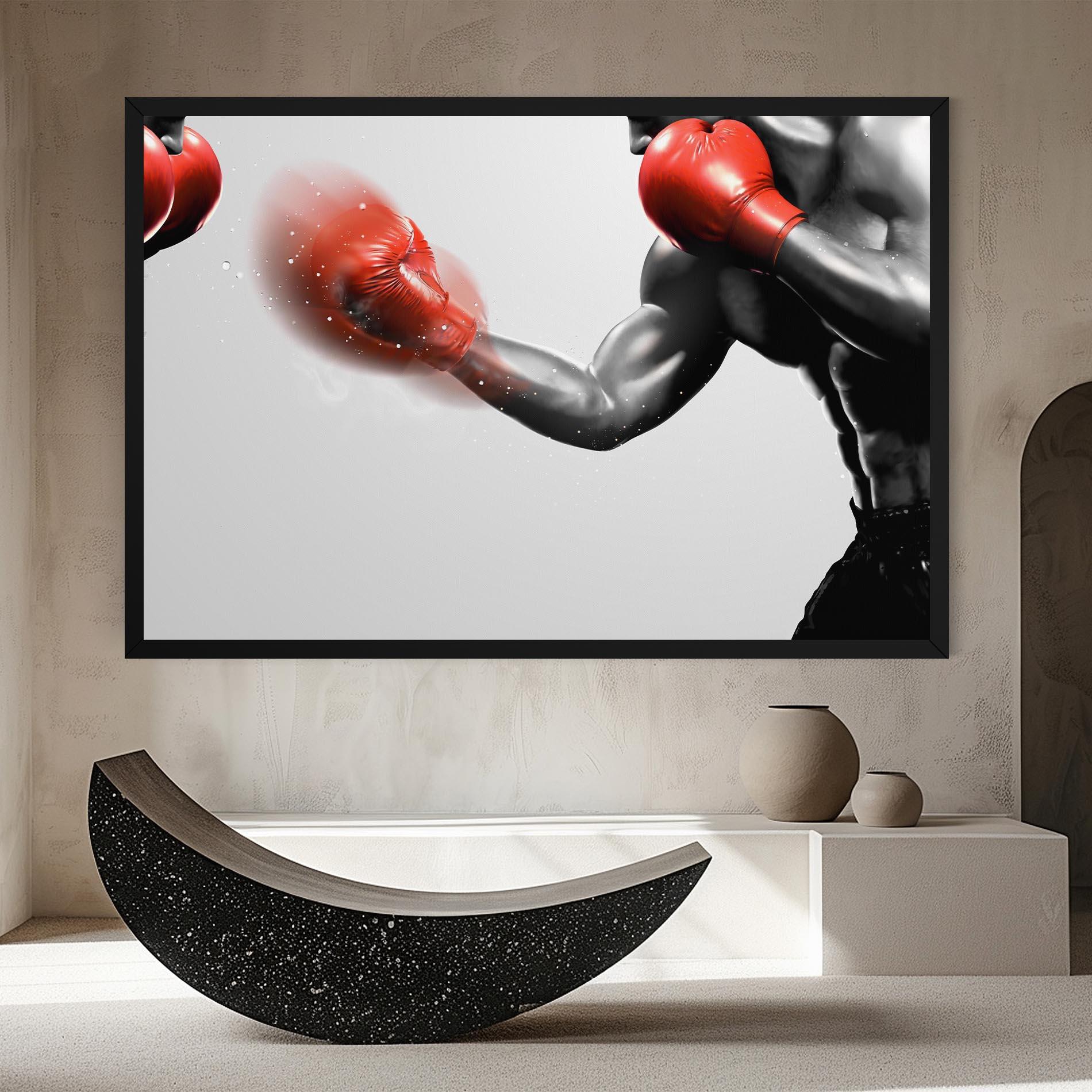 Vászonkép Red Smoke Box mockup 8