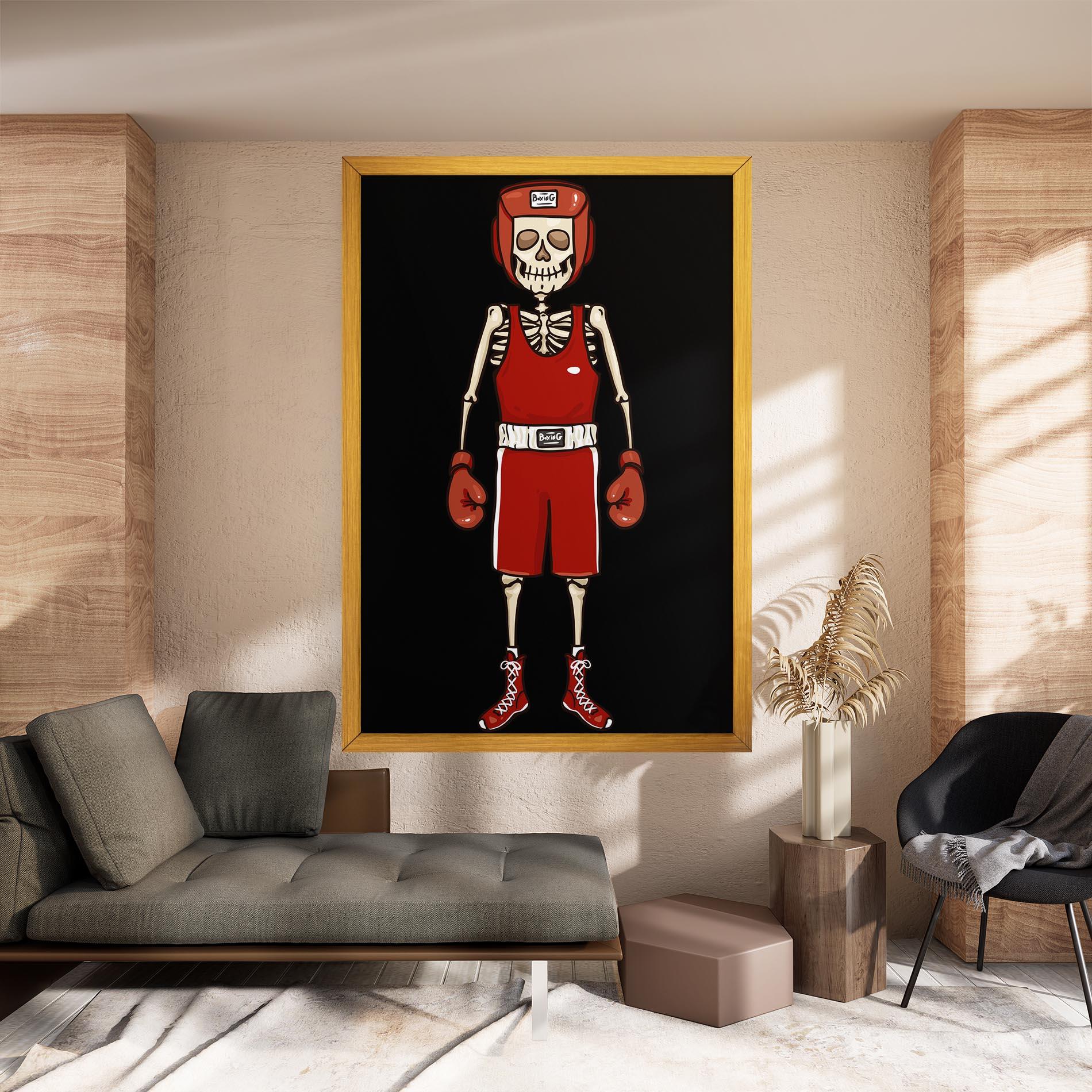 Vászonkép Bones Box mockup 8