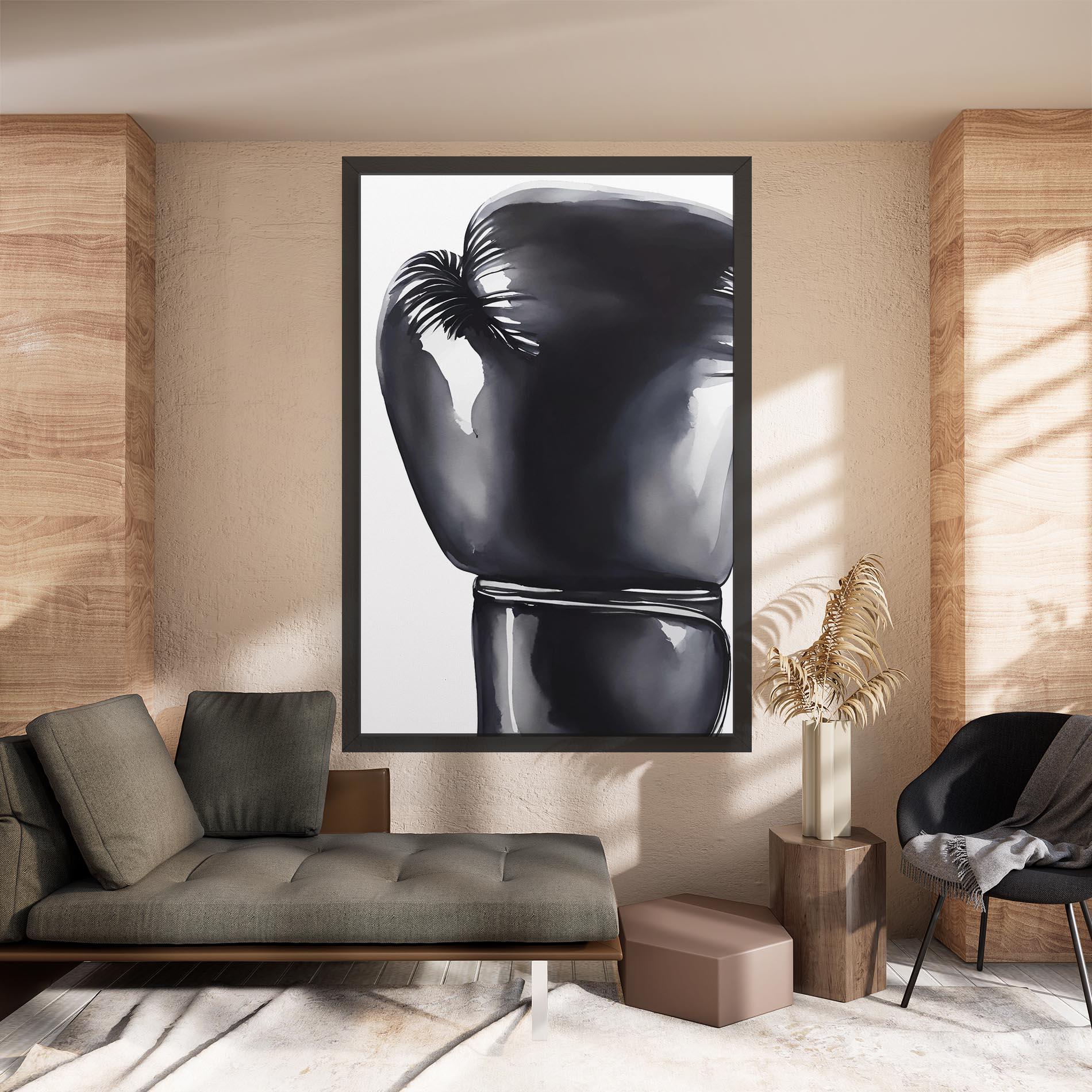 Vászonkép Black Box Glove mockup 8