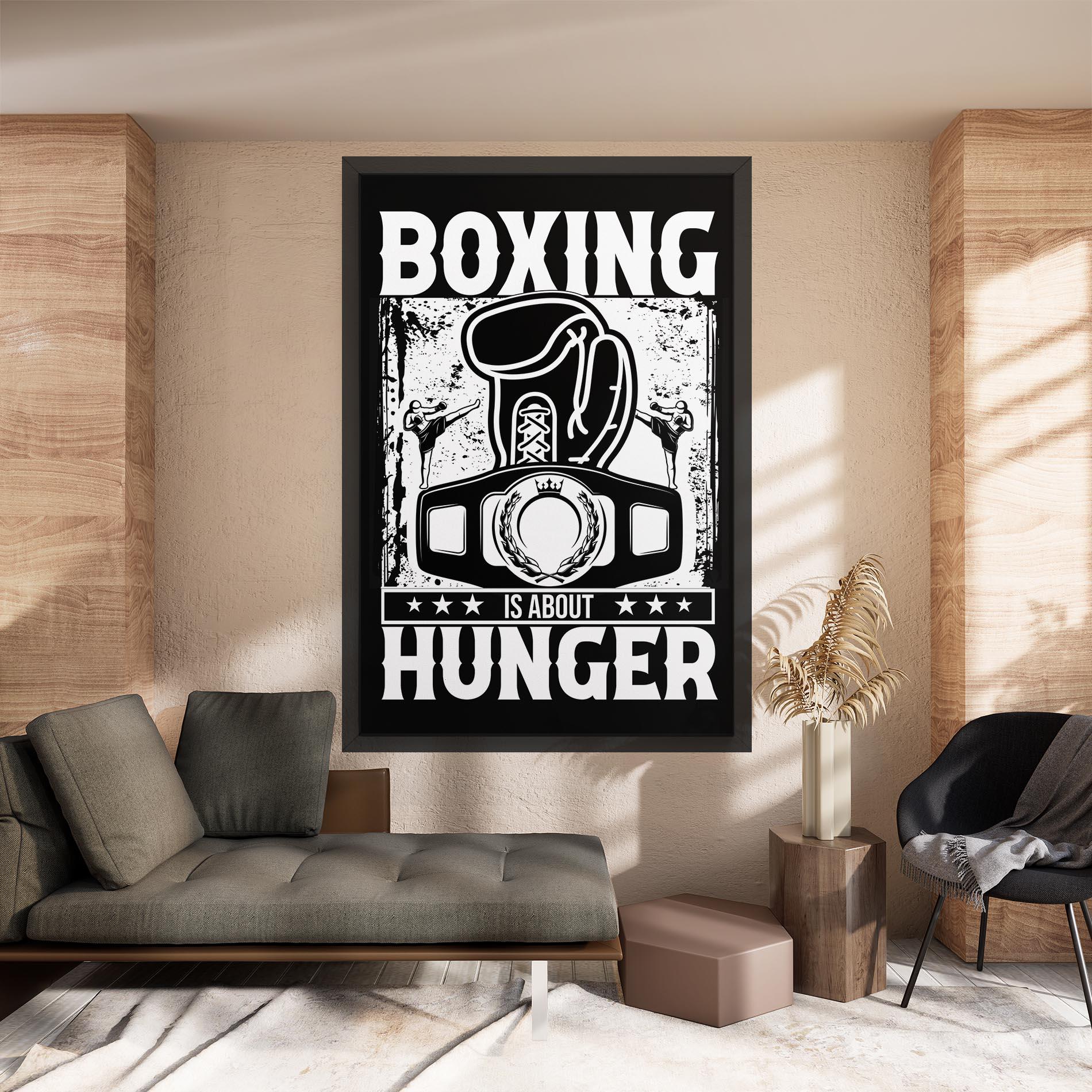 Vászonkép Boxing Hunger mockup 8