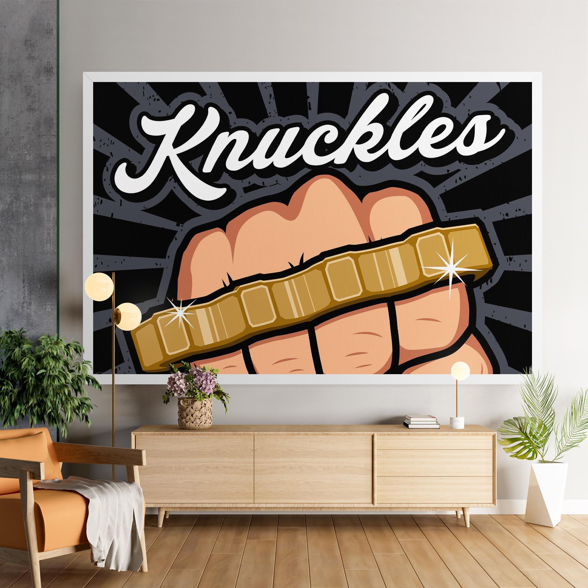 Vászonkép Knuckles mockup 9
