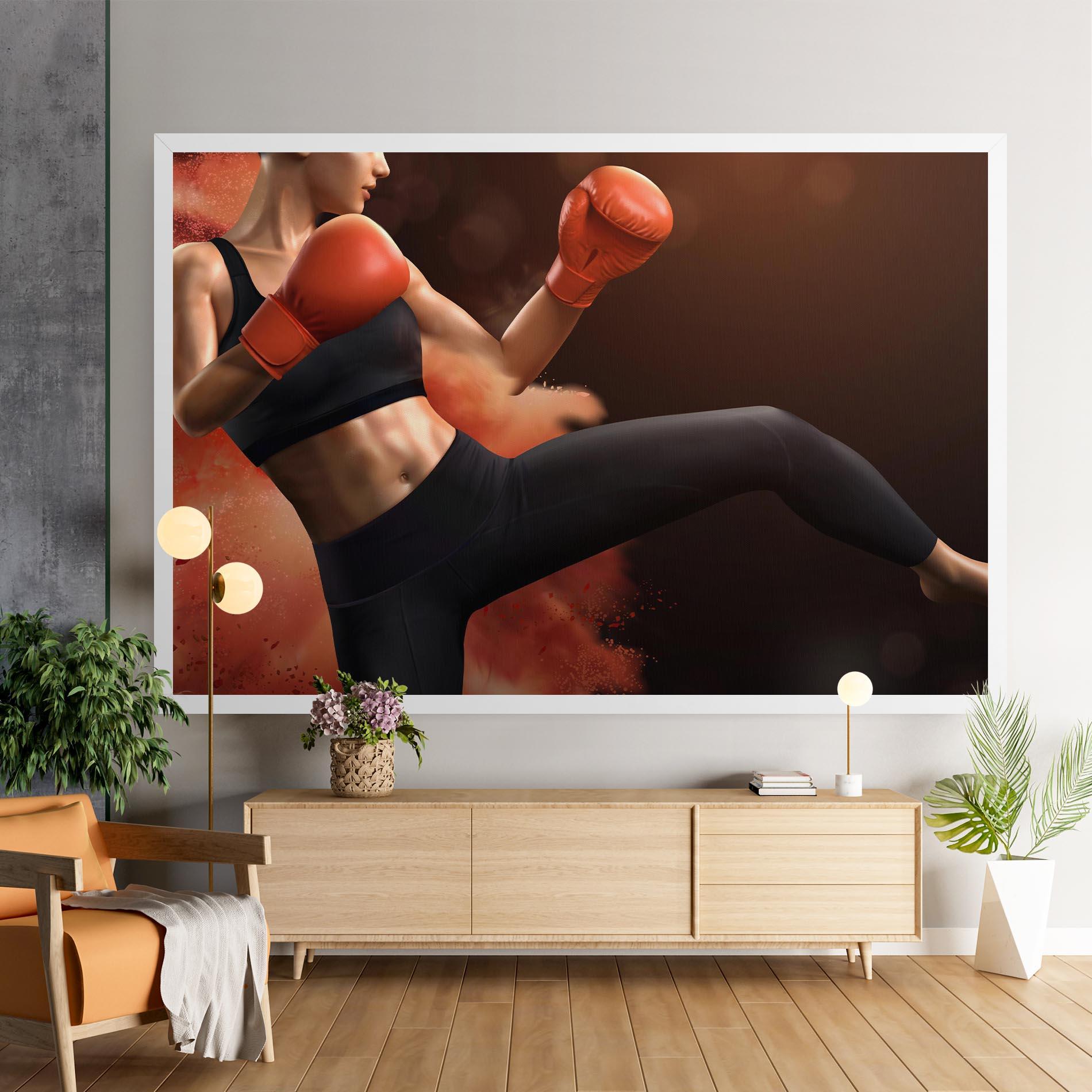 Vászonkép Woman Box mockup 9