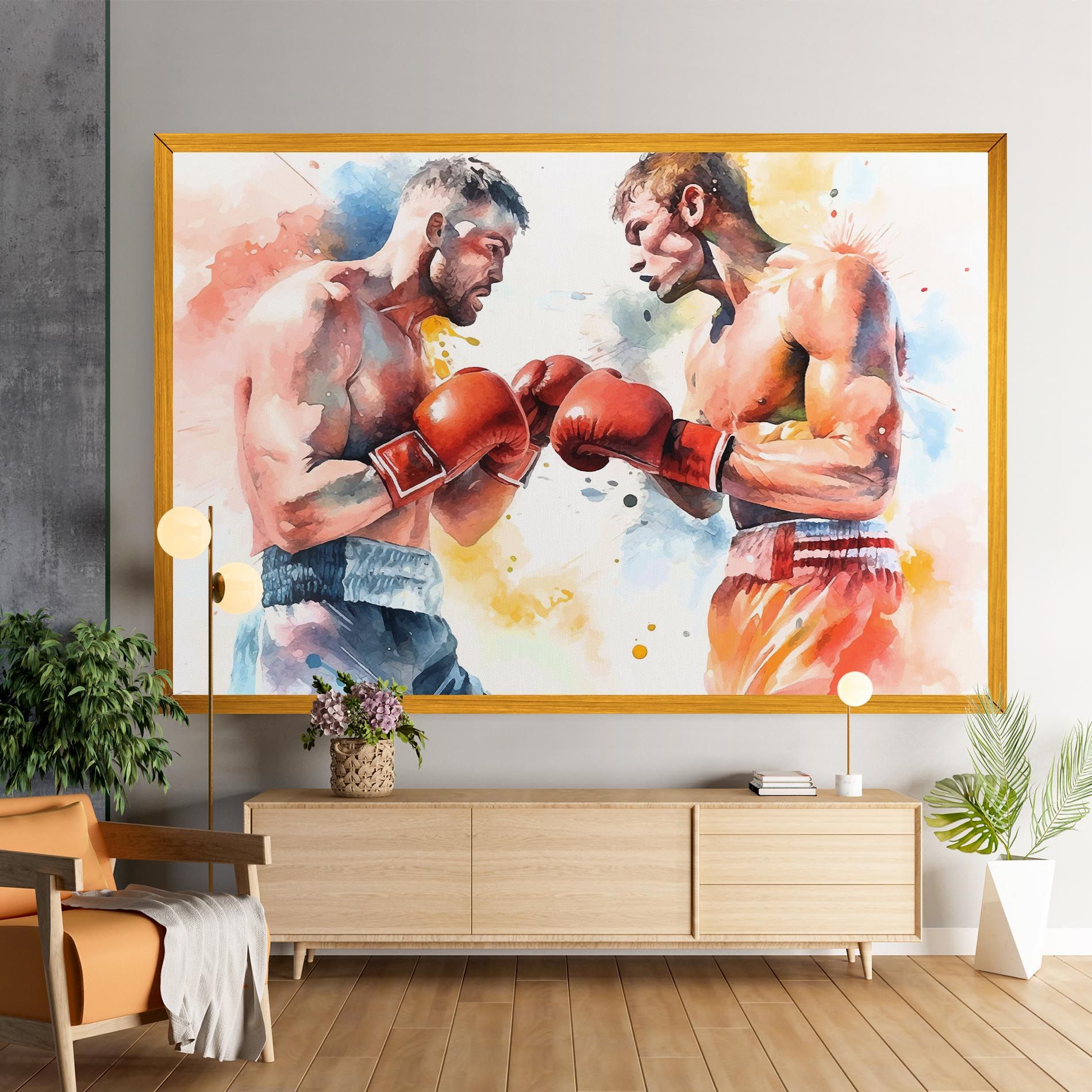 Boxing Match Art mockup 9