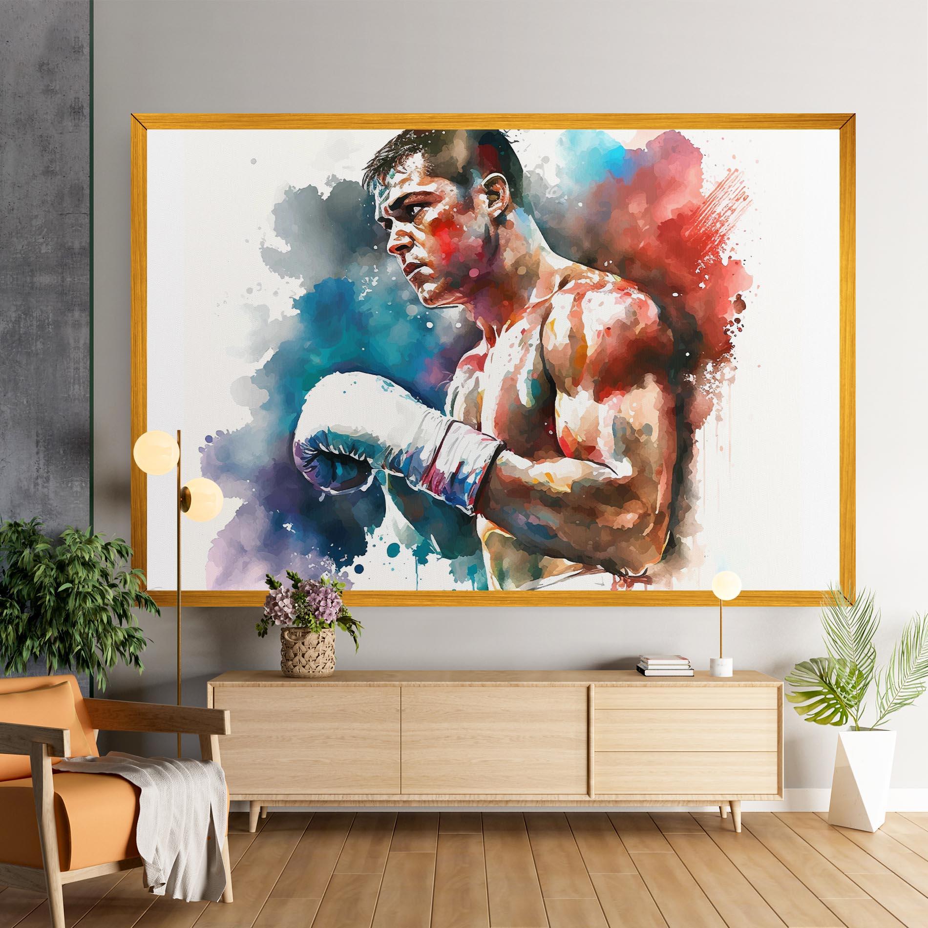 Vászonkép Boxing Red Blue mockup 9
