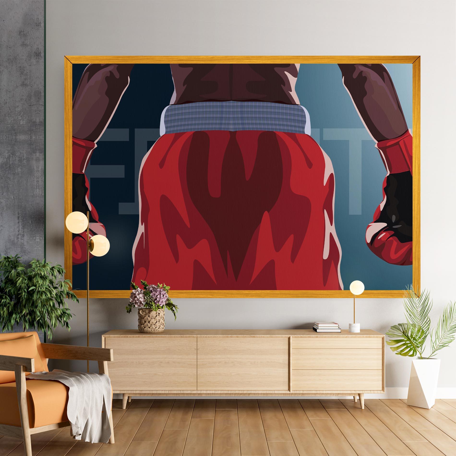 Vászonkép Fight Box mockup 9