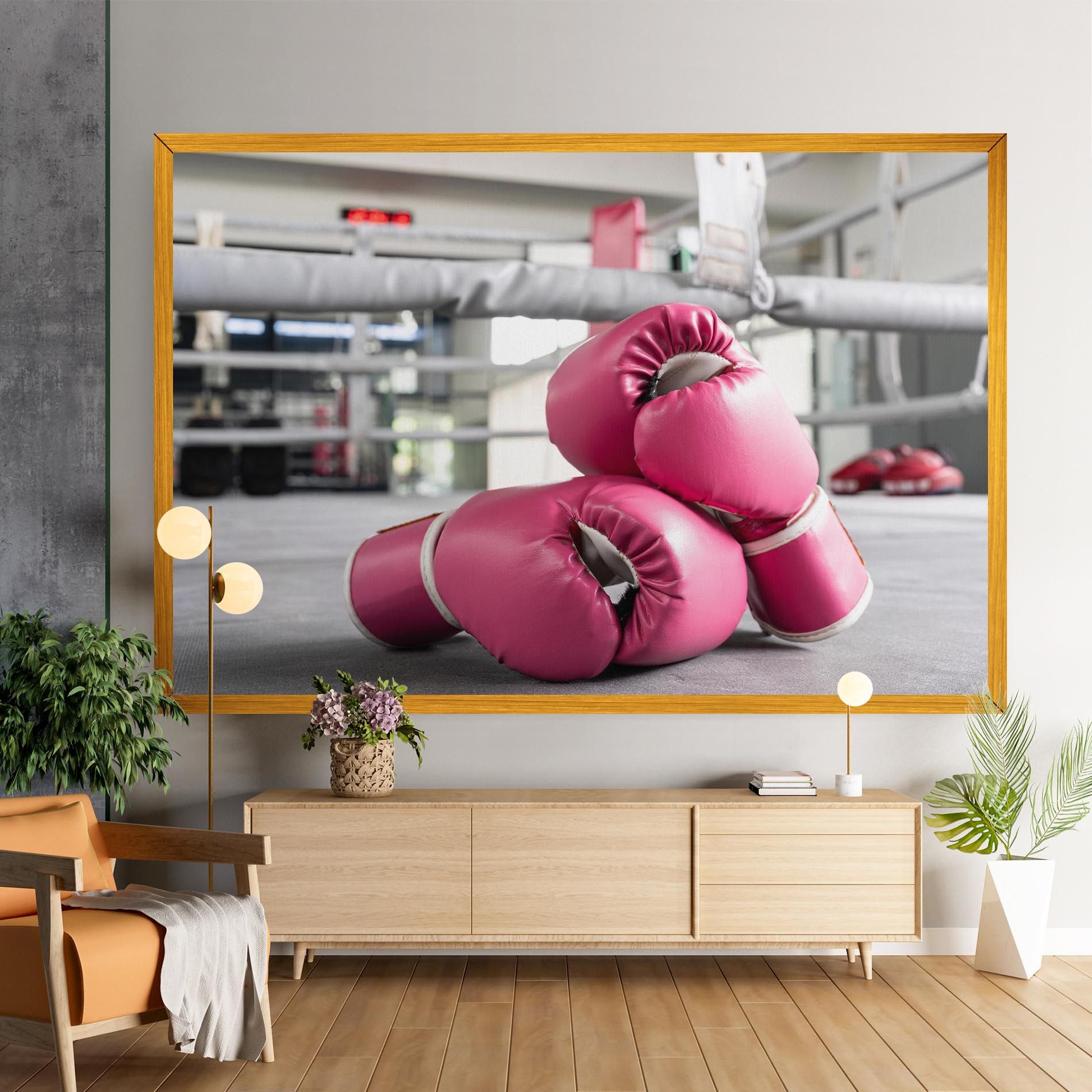 Pink Boxing Gloves mockup 9