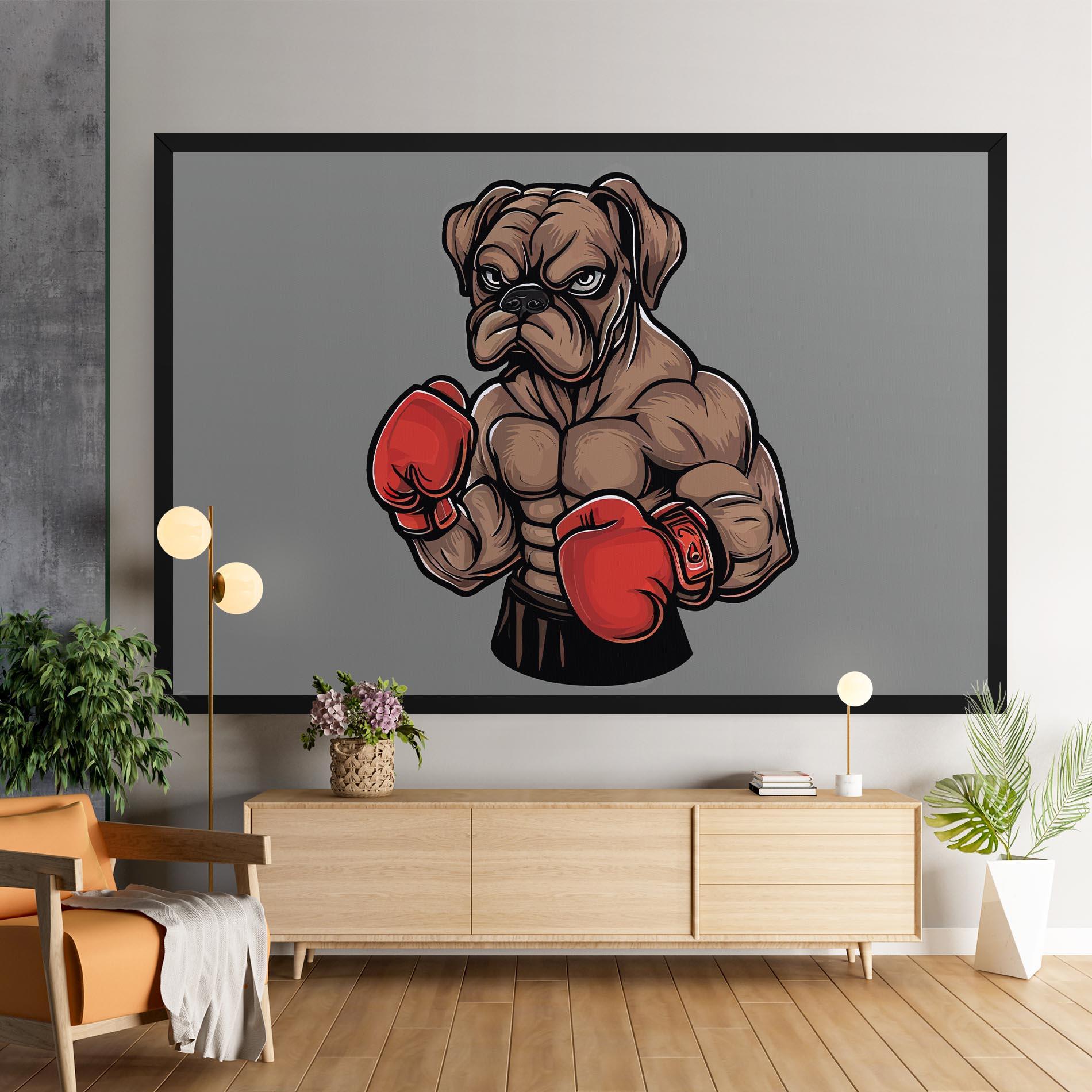 Vászonkép Boxer Dog mockup 9