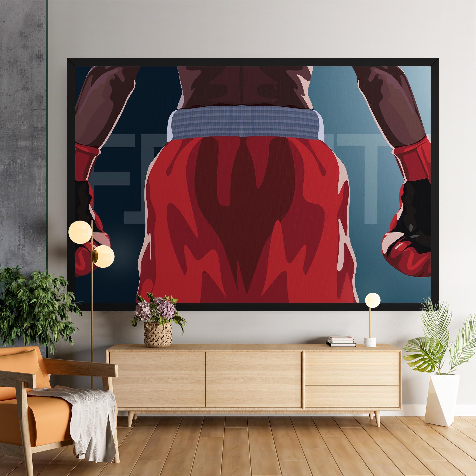 Vászonkép Fight Box mockup 9