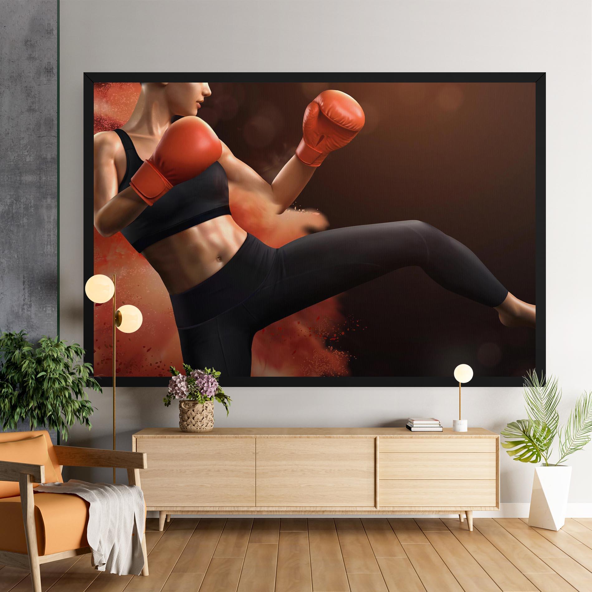 Vászonkép Woman Box mockup 9