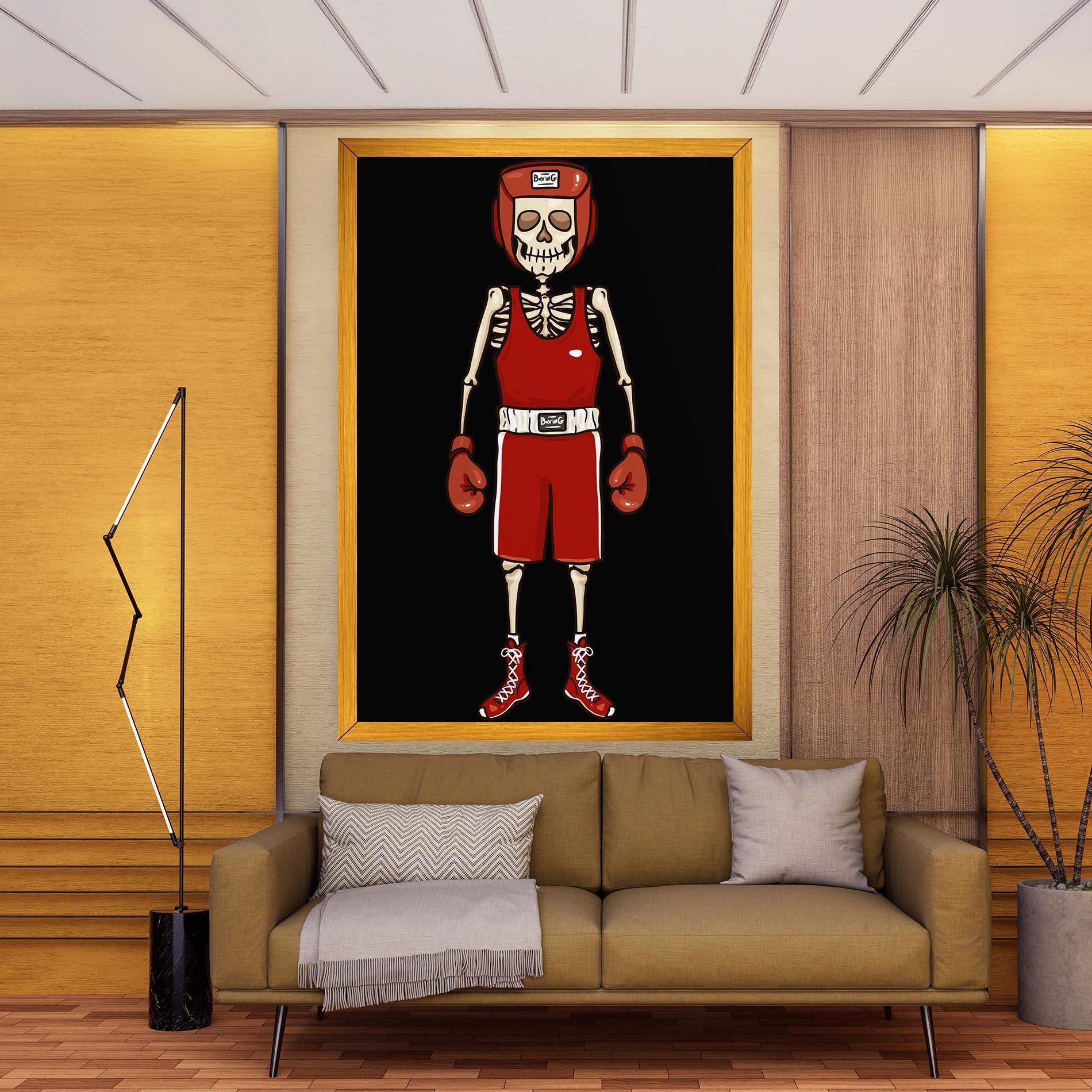 Vászonkép Bones Box mockup 9