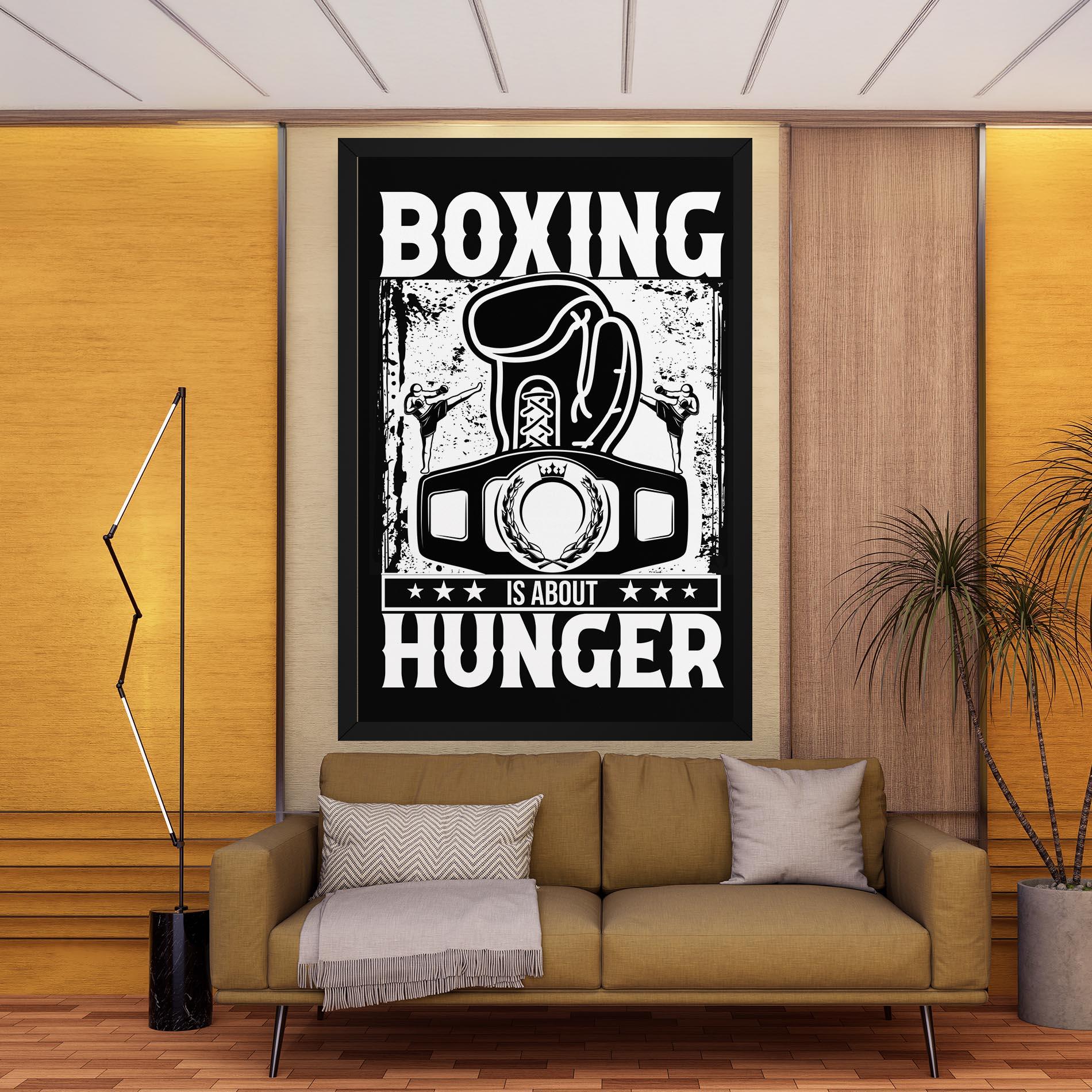 Vászonkép Boxing Hunger mockup 9