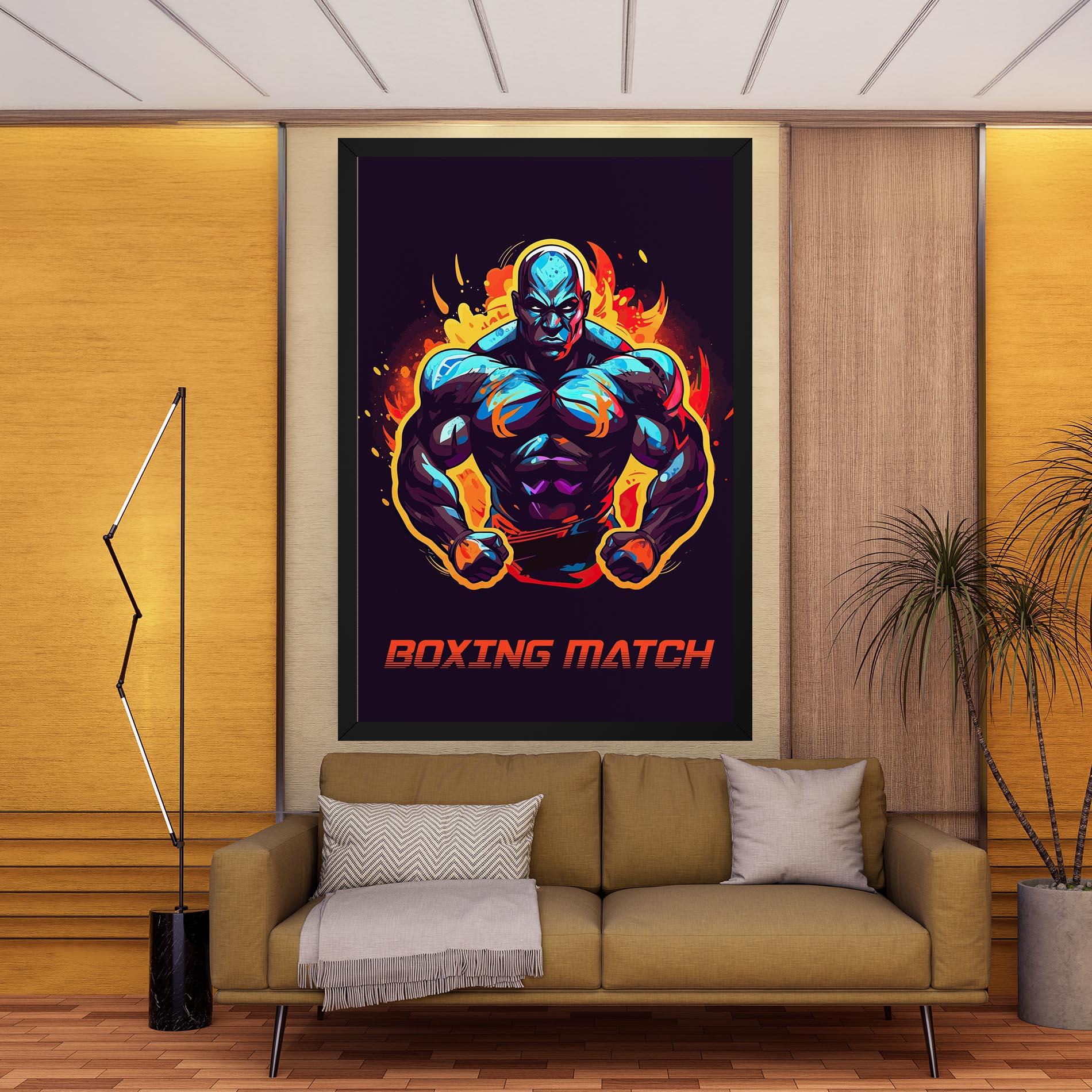 Vászonkép Boxing Strong Match mockup 9