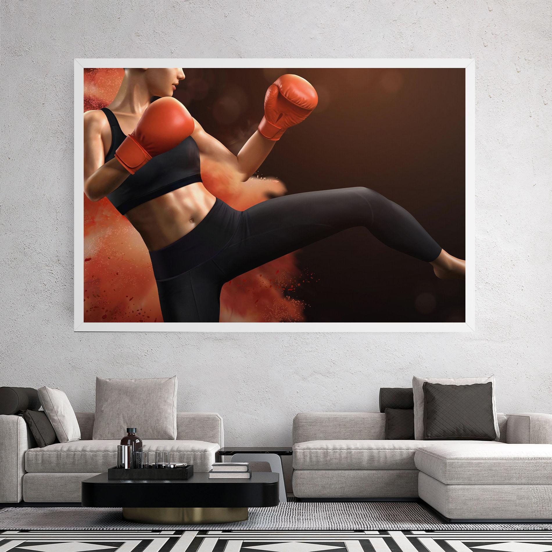 Vászonkép Woman Box mockup 2