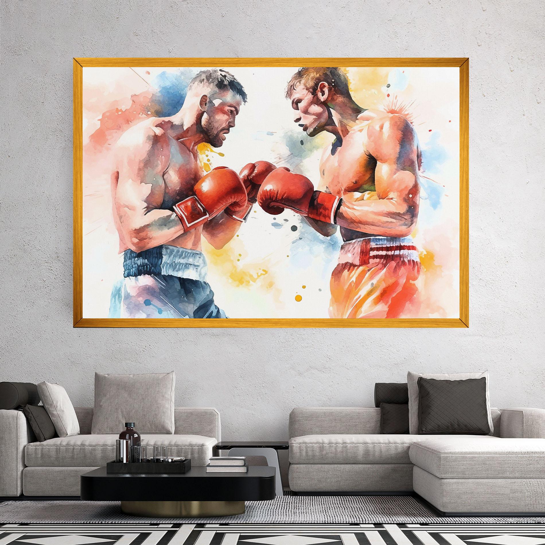 Vászonkép Boxing Match Art mockup 2