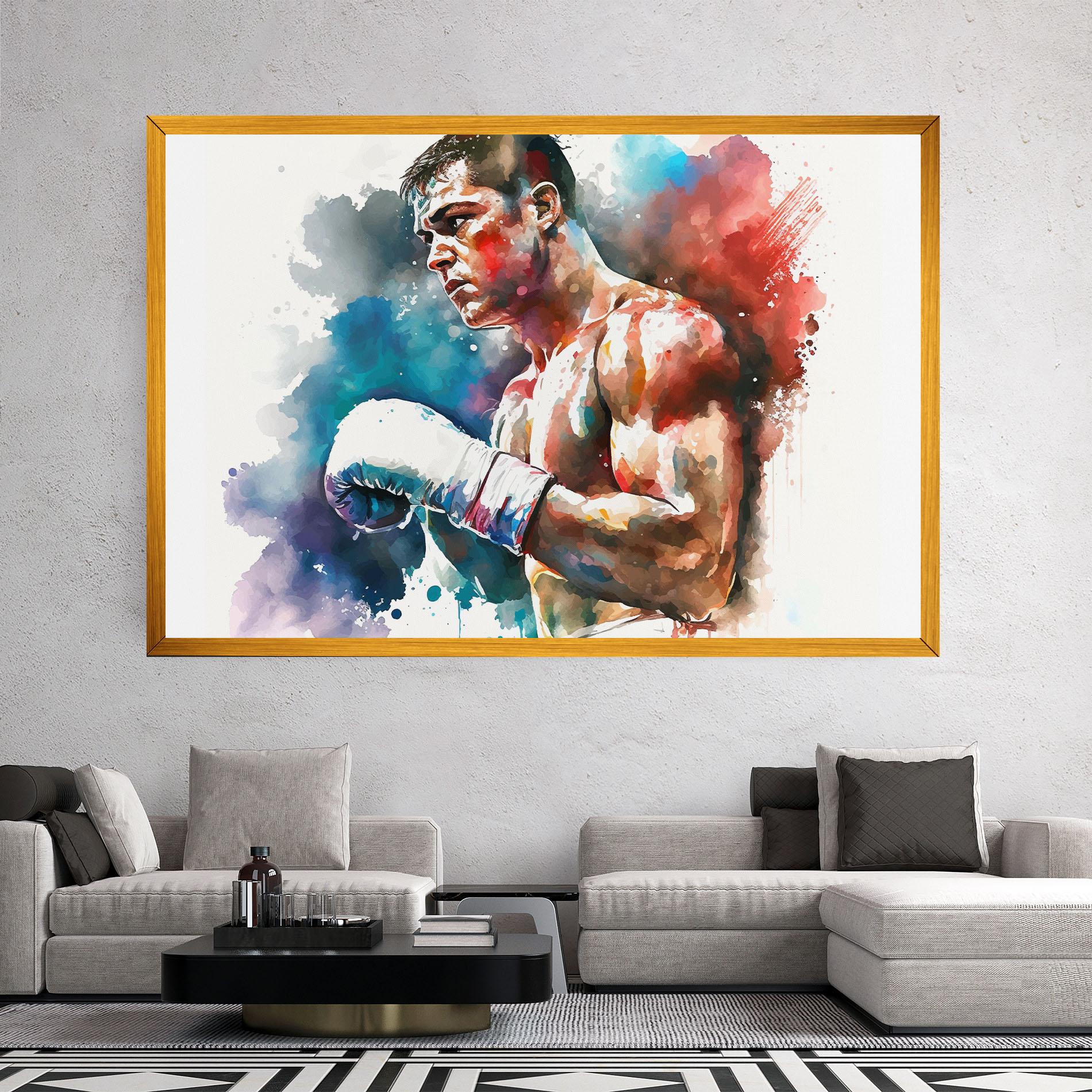 Vászonkép Boxing Red Blue mockup 2