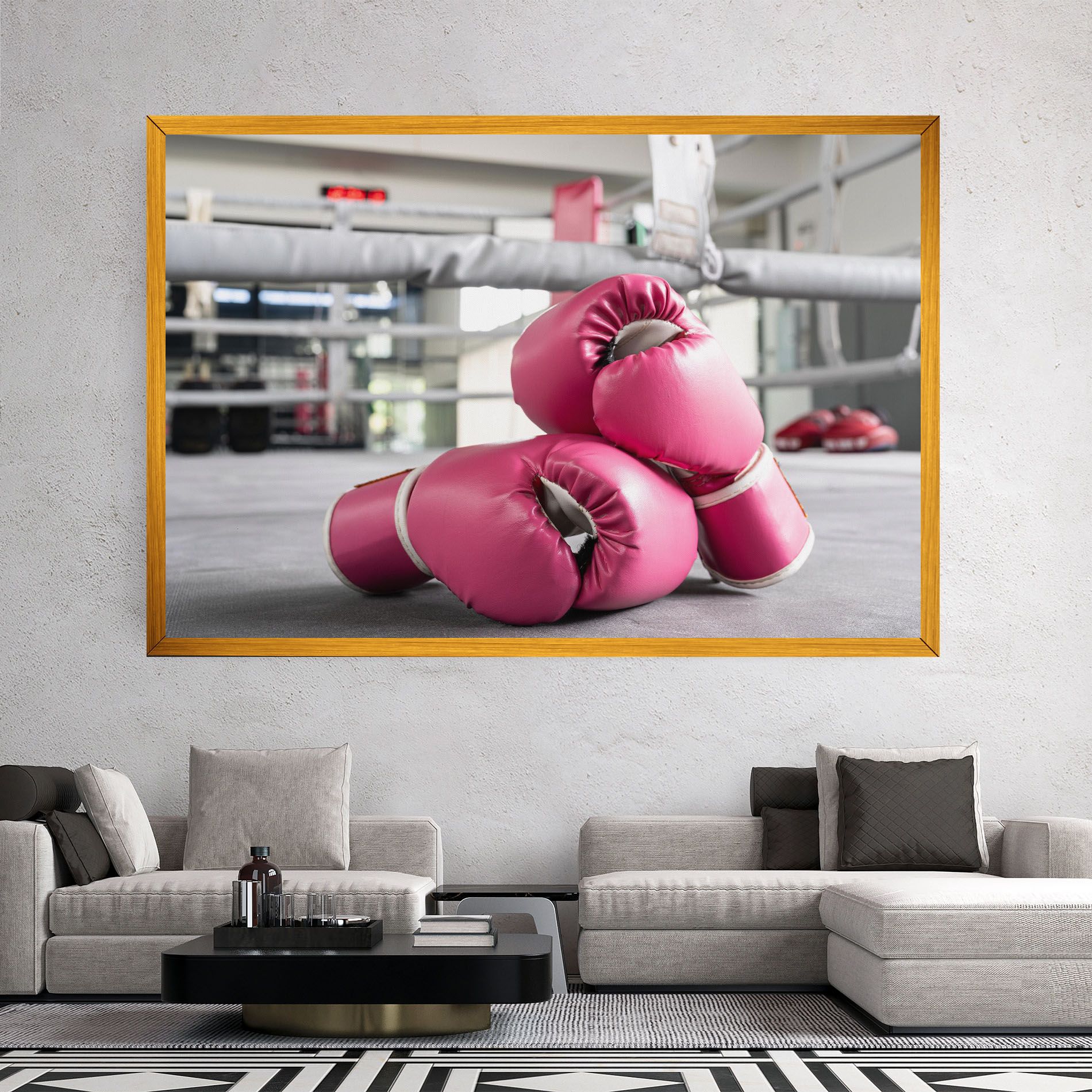 Pink Boxing Gloves mockup 2