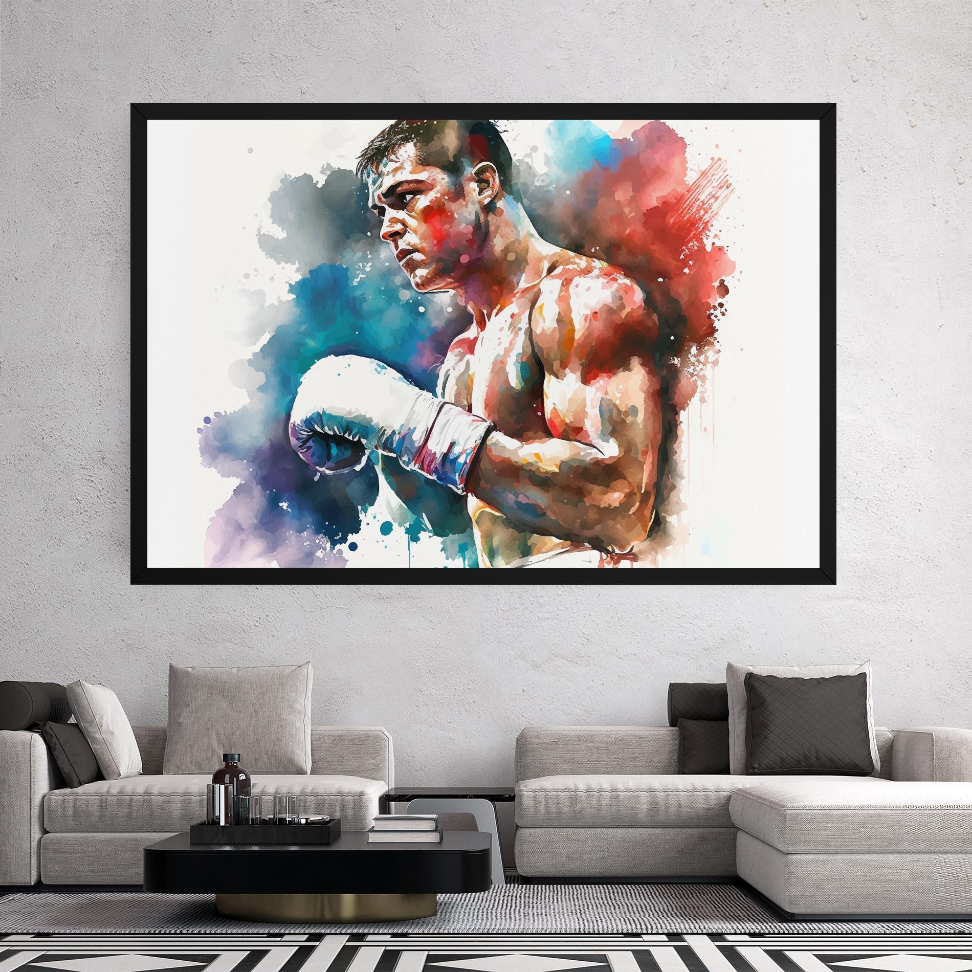 Vászonkép Boxing Red Blue mockup 2
