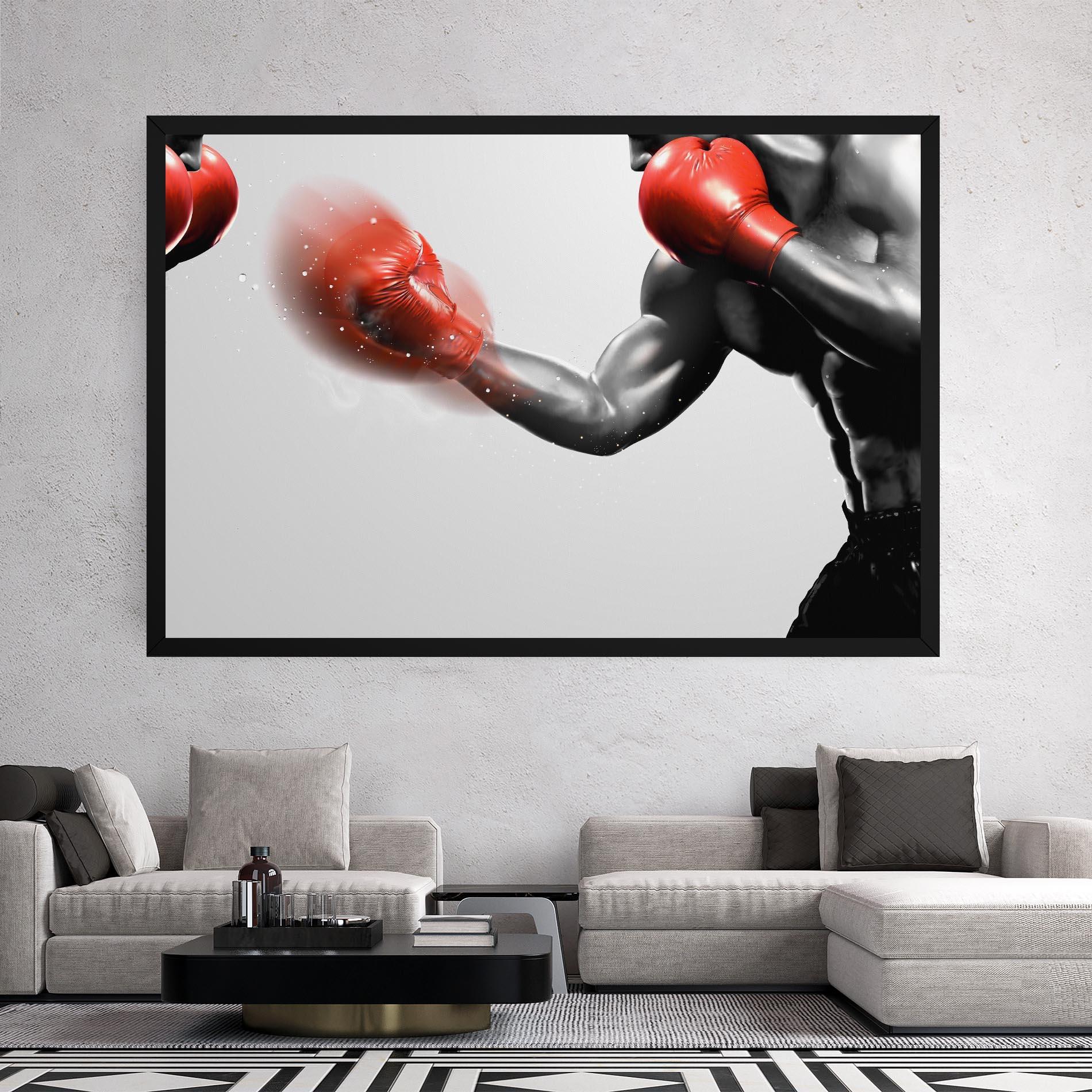 Vászonkép Red Smoke Box mockup 2