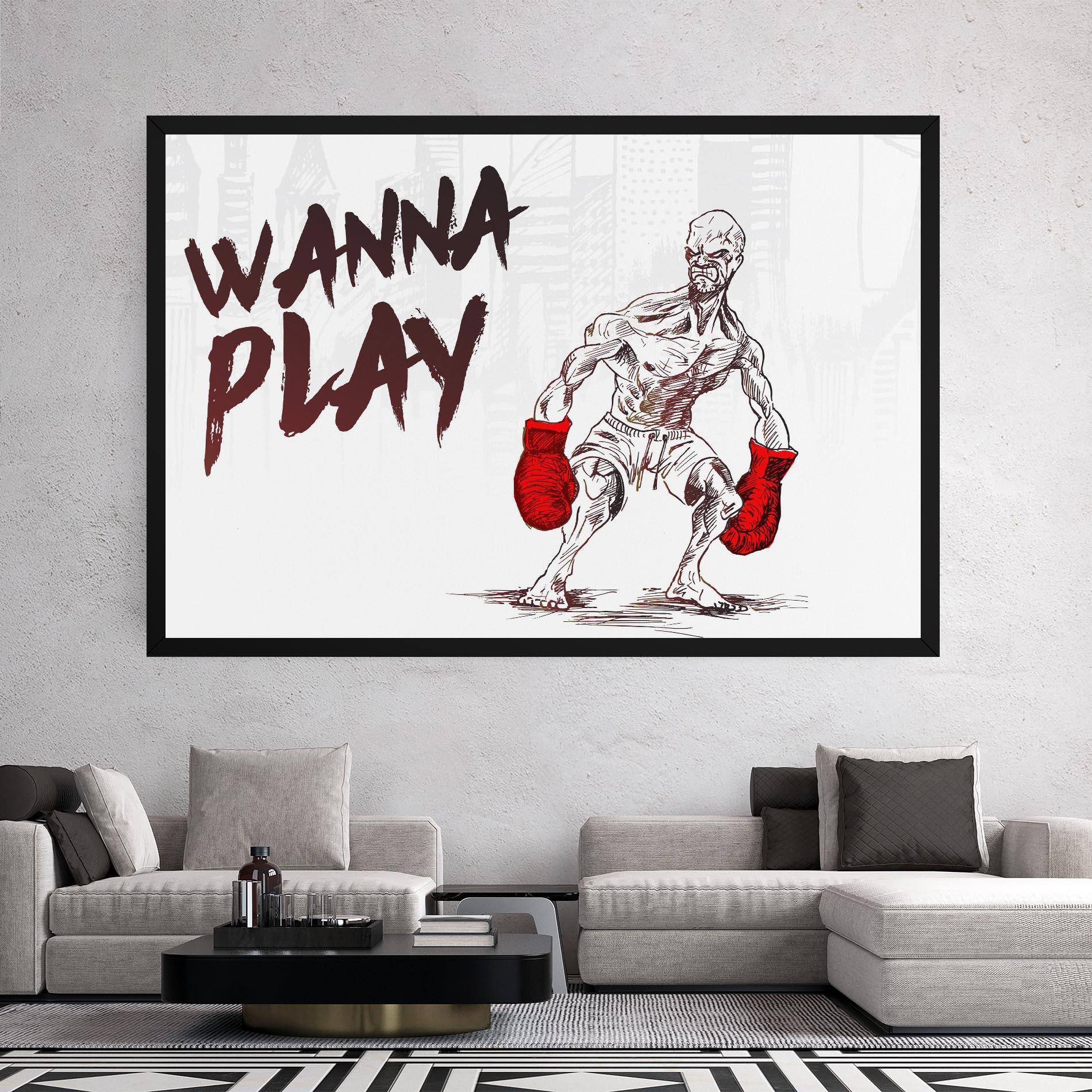 Vászonkép Wanna Play Box mockup 2