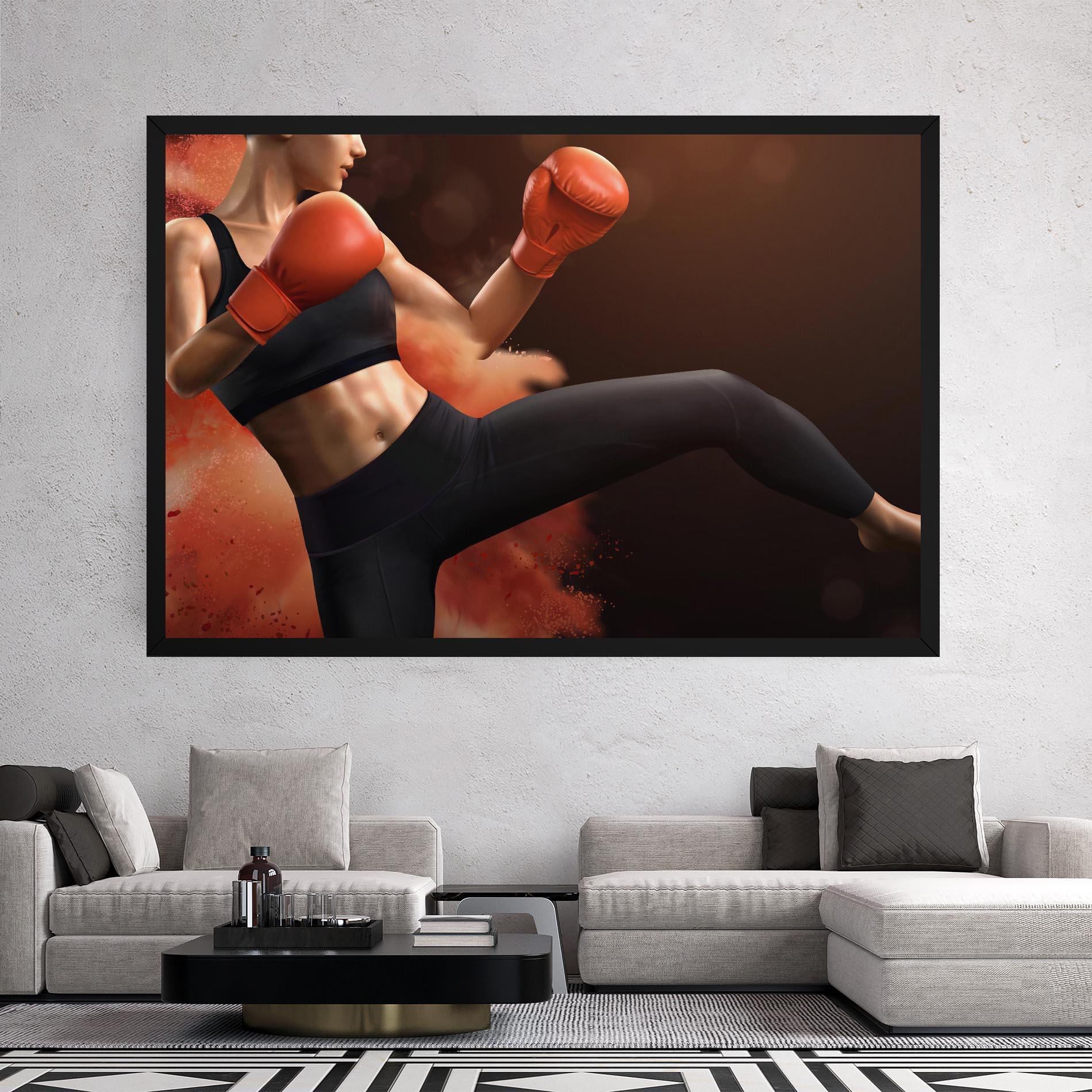 Vászonkép Woman Box mockup 2