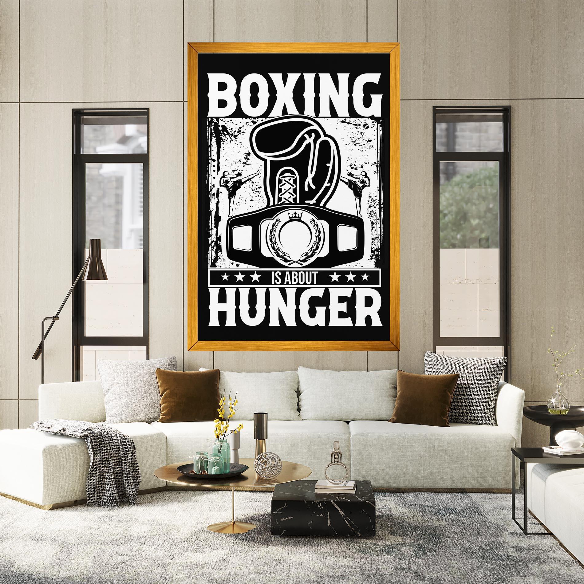 Vászonkép Boxing Hunger mockup 2