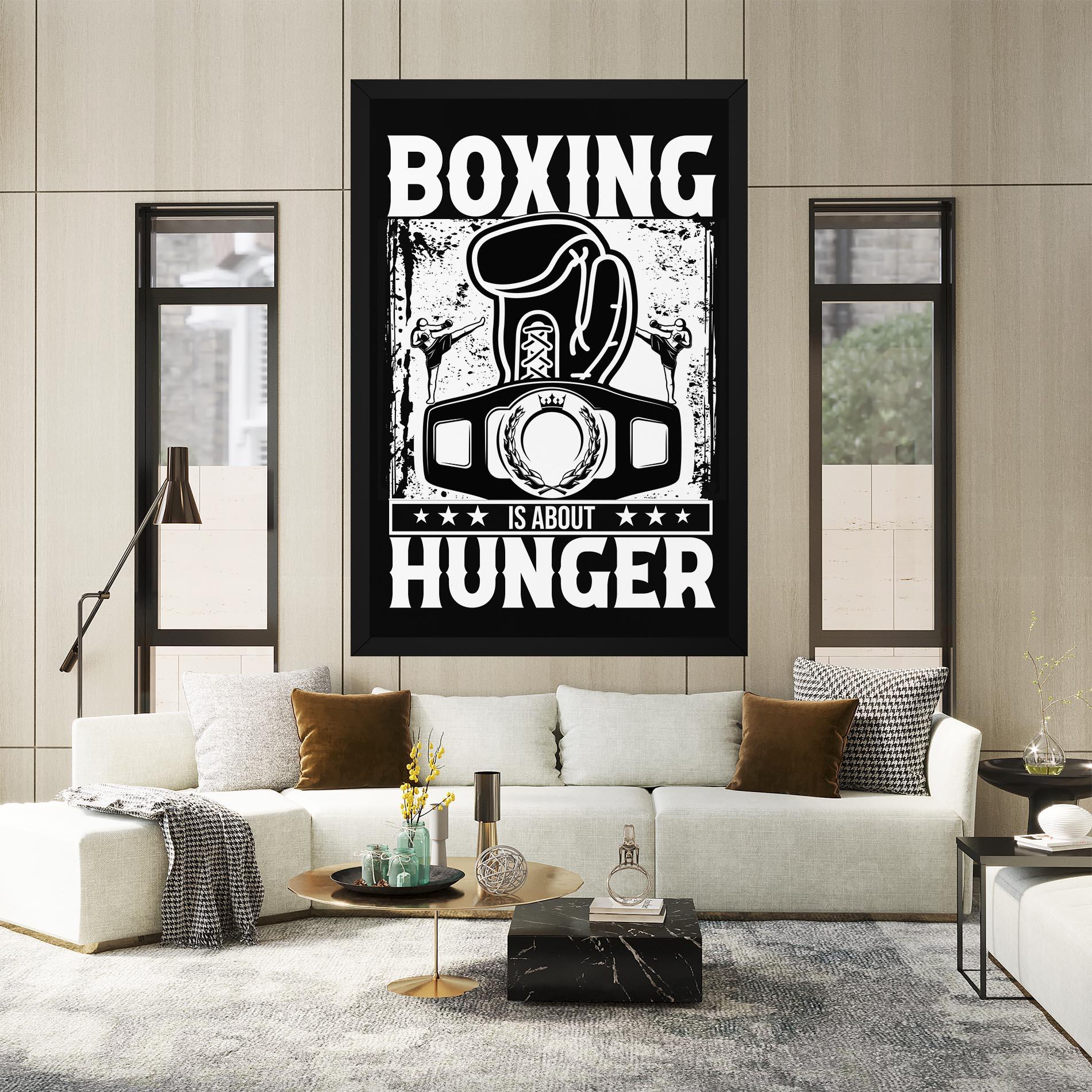Vászonkép Boxing Hunger mockup 2